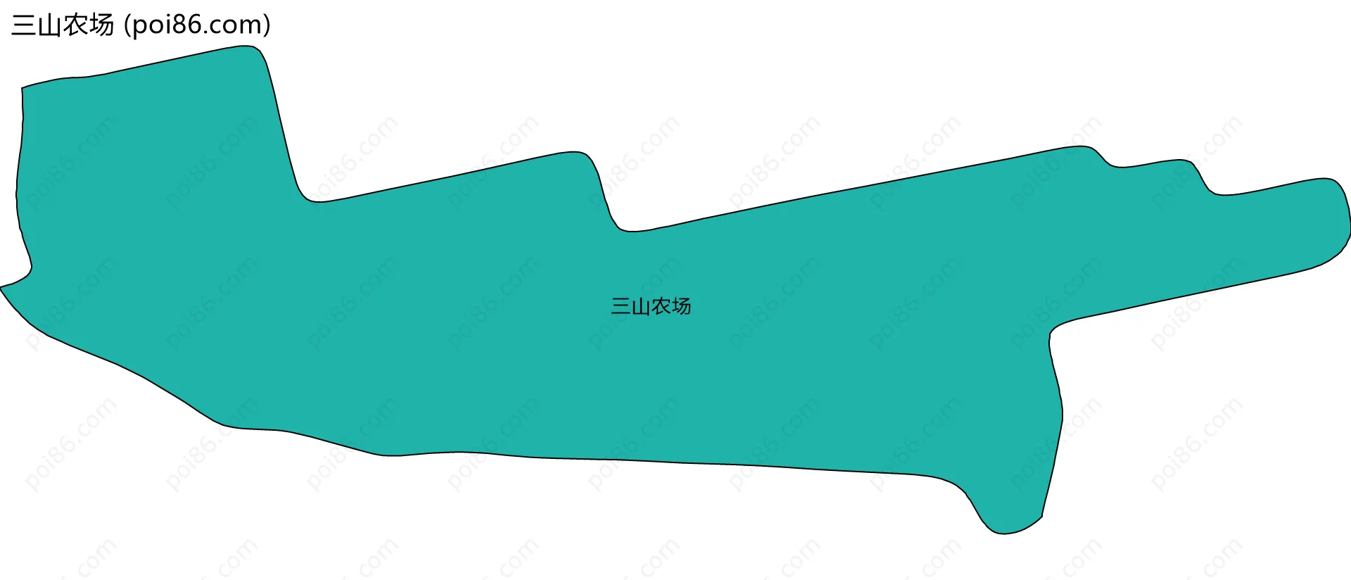 三山农场边界地图