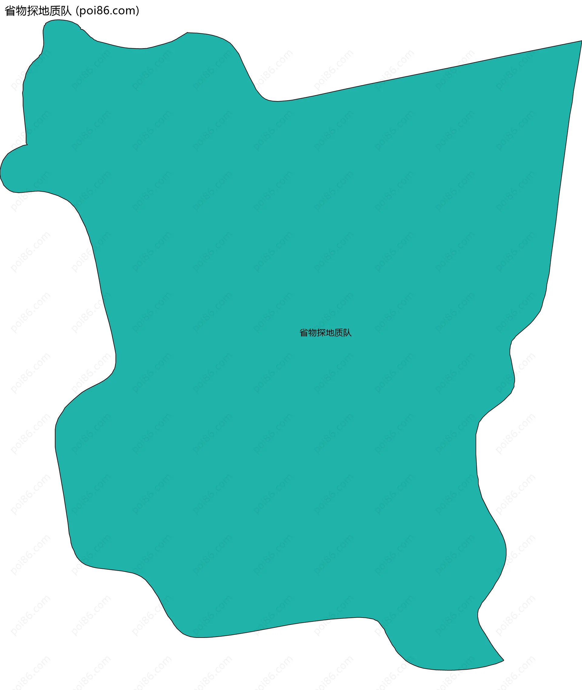 省物探地质队边界地图