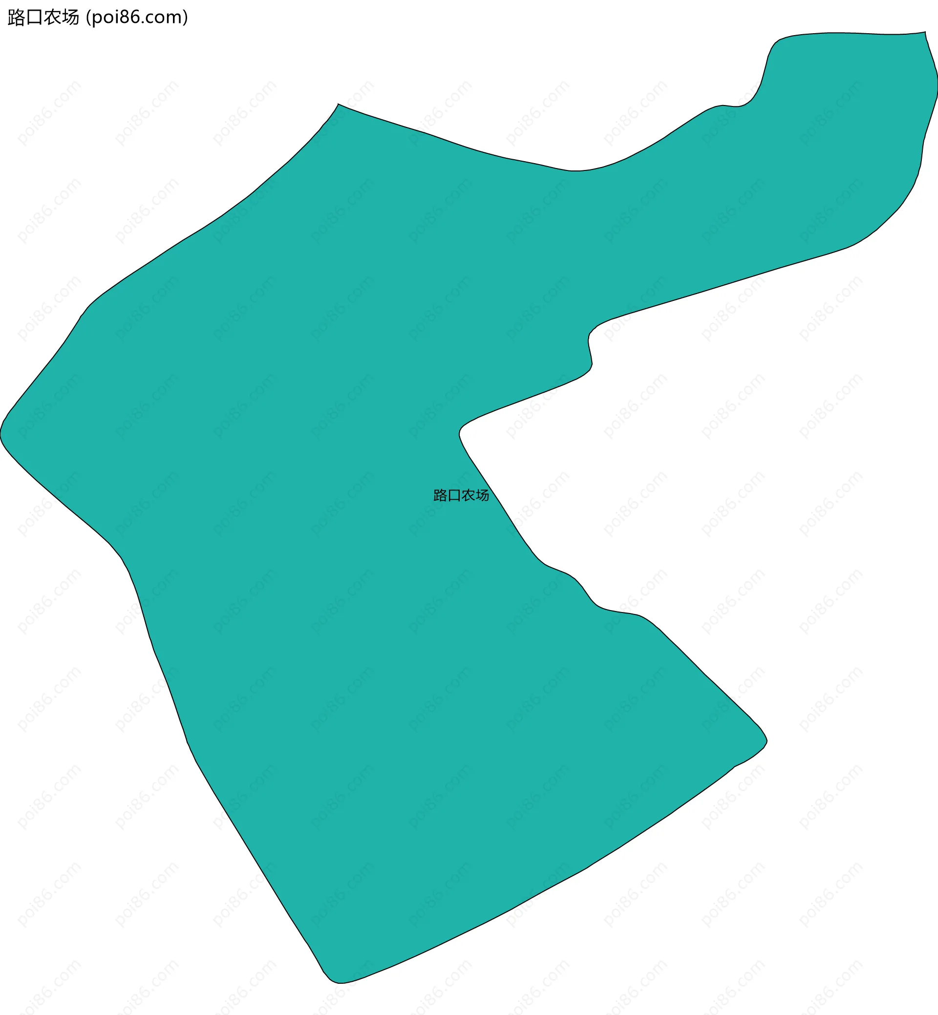 路口农场边界地图