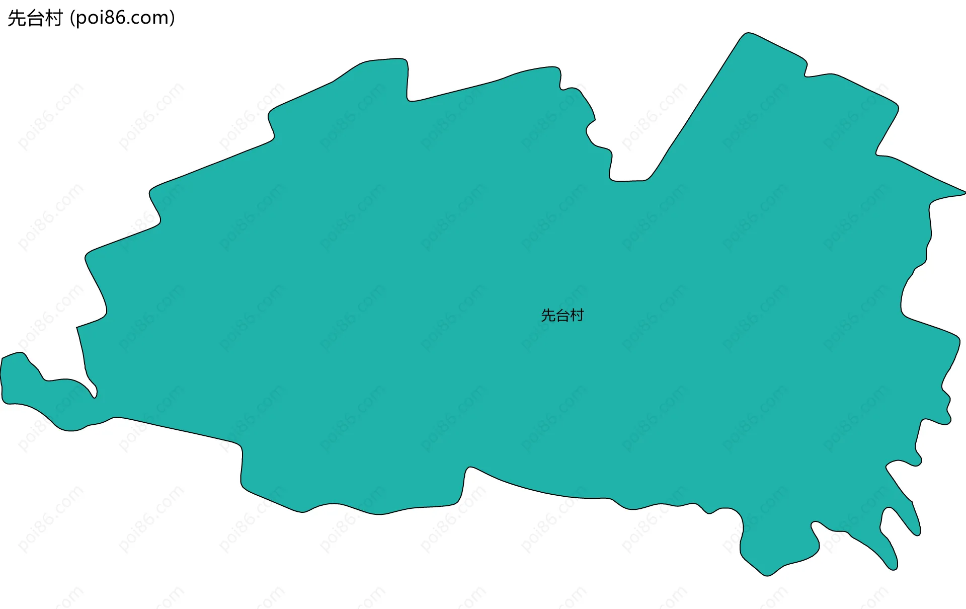先台村边界地图