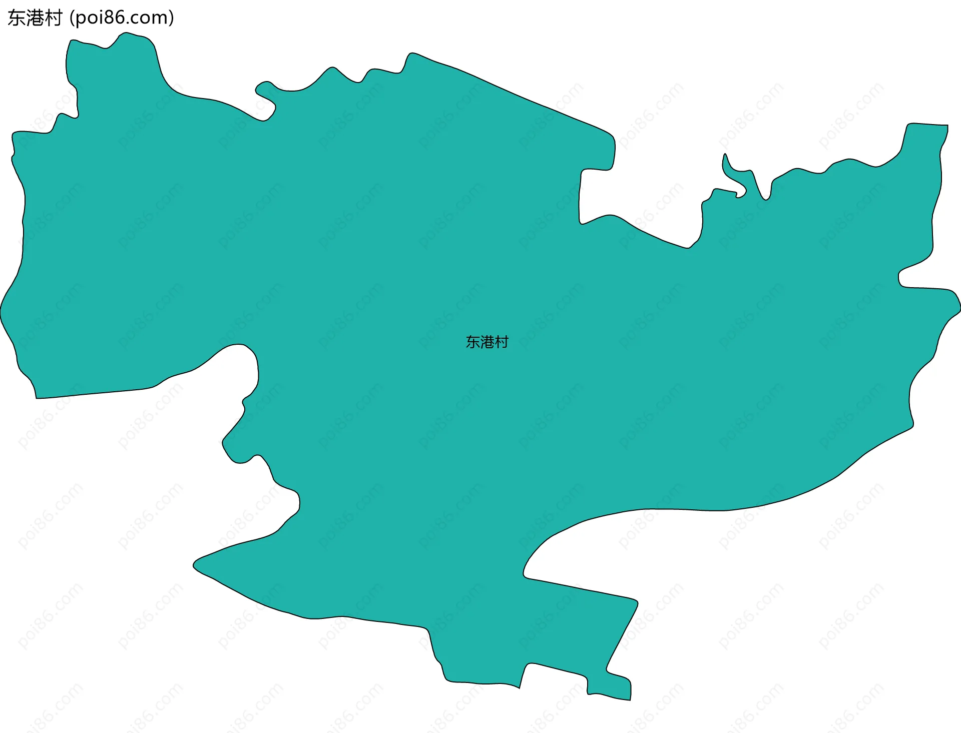 东港村边界地图