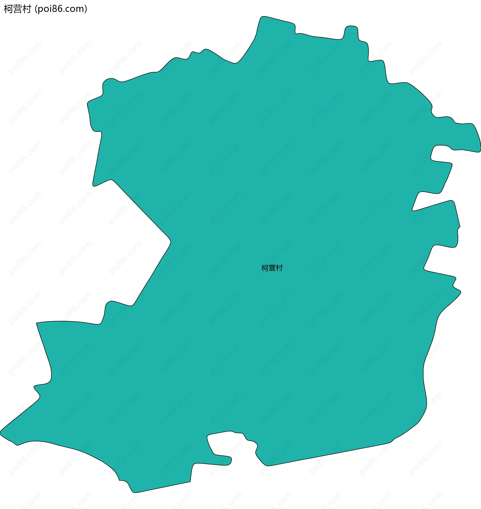 柯营村边界地图