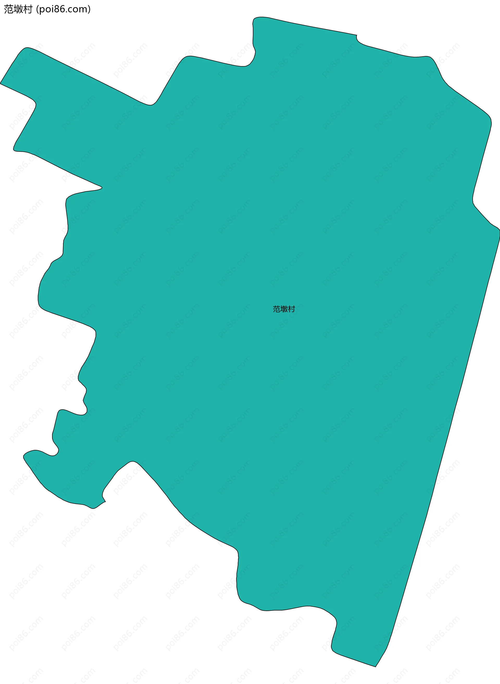 范墩村边界地图