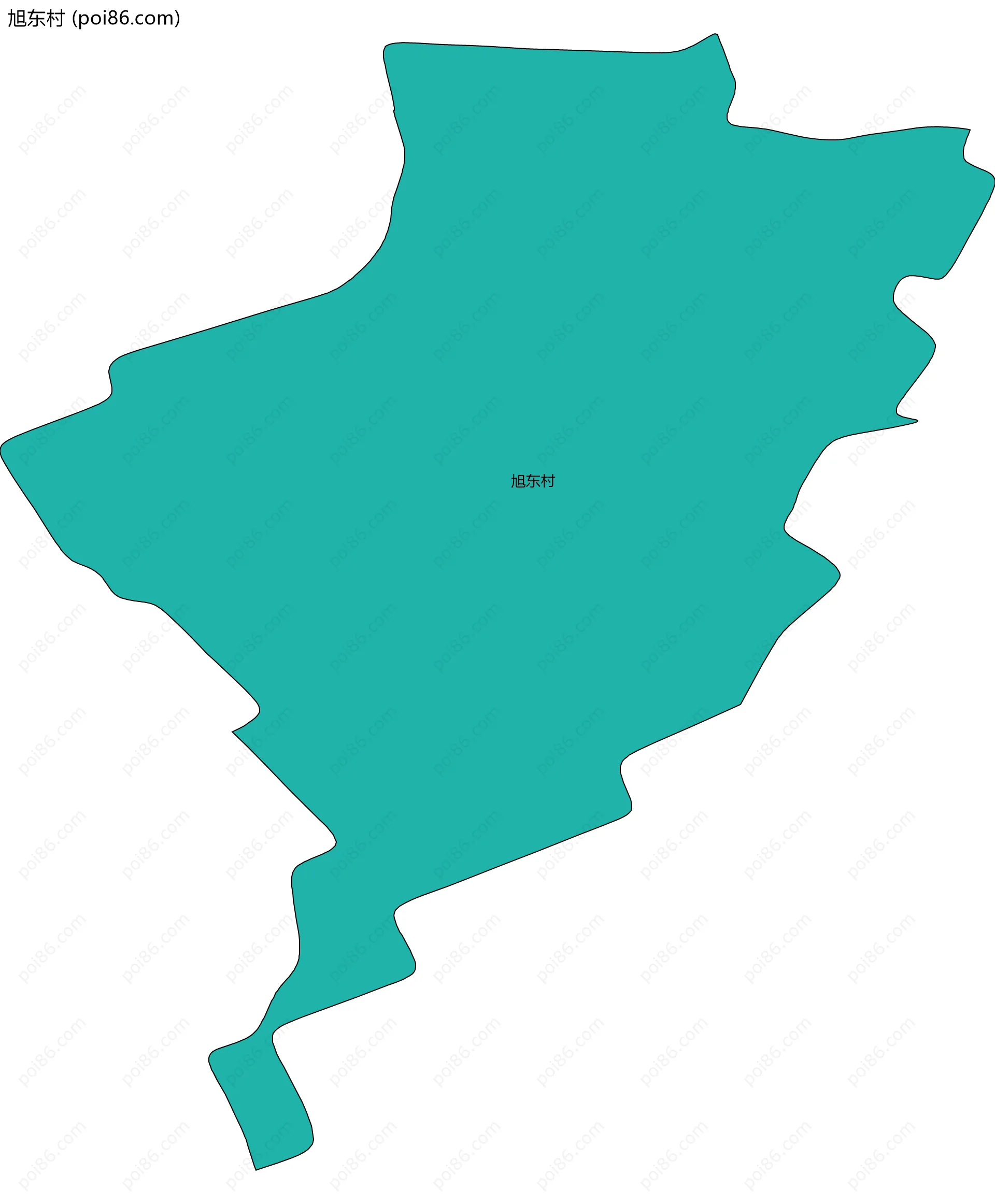 旭东村边界地图