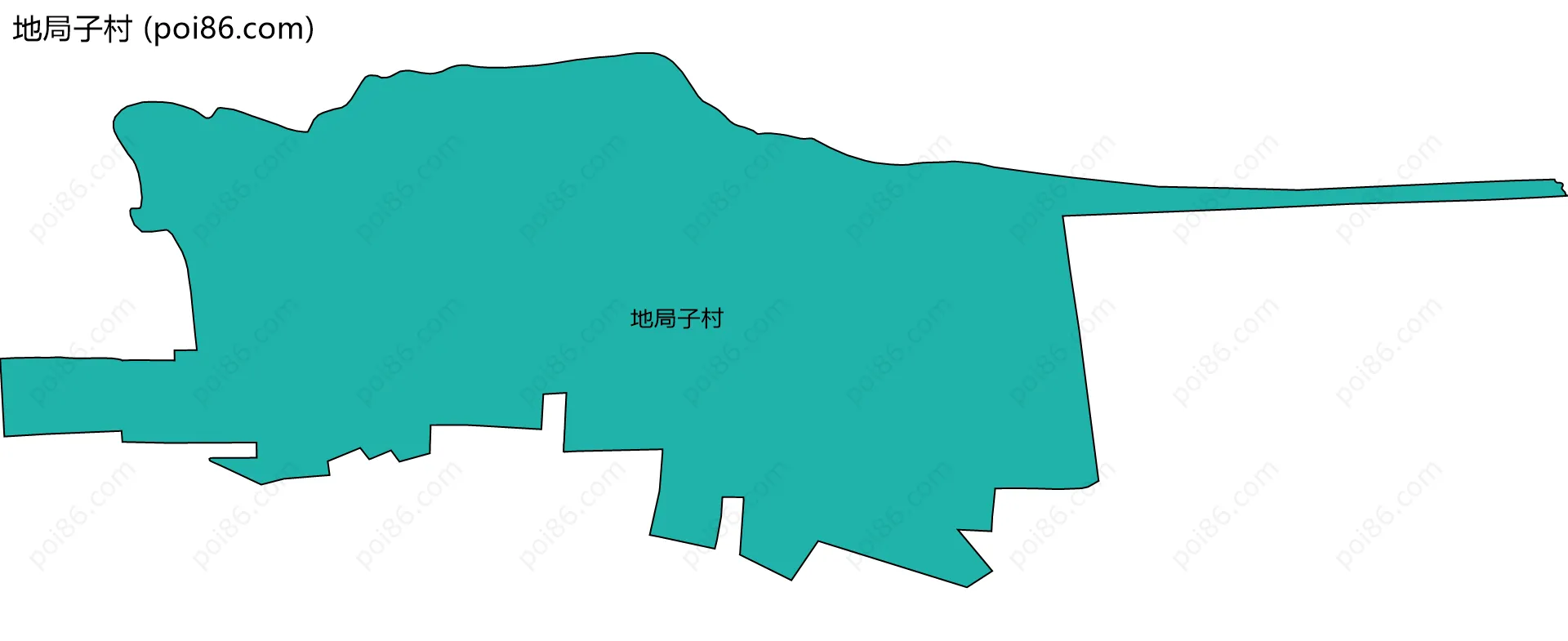 地局子村边界地图