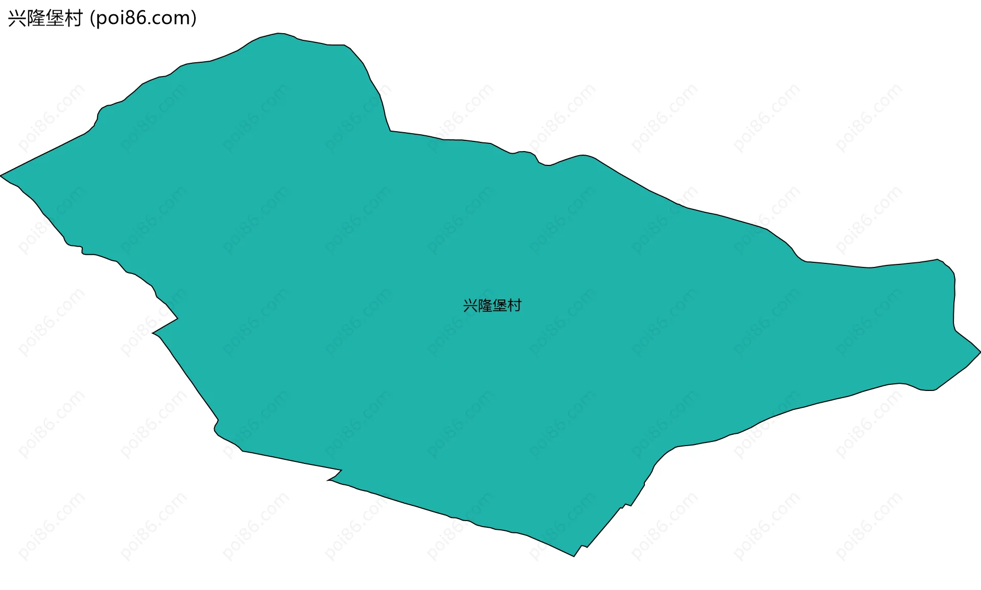 兴隆堡村边界地图