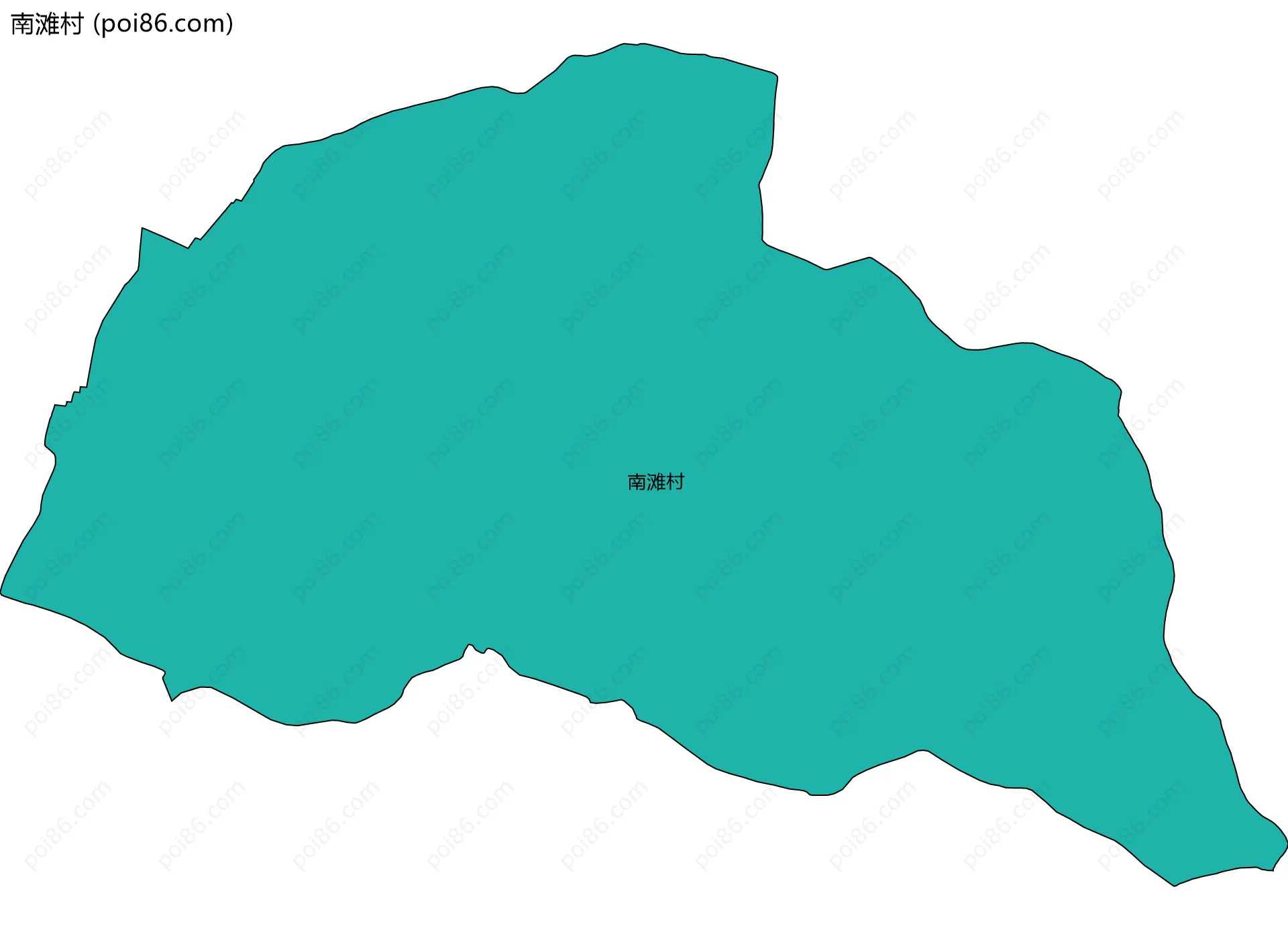 南滩村边界地图