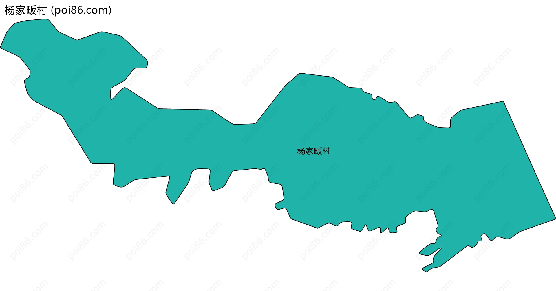 杨家畈村边界地图