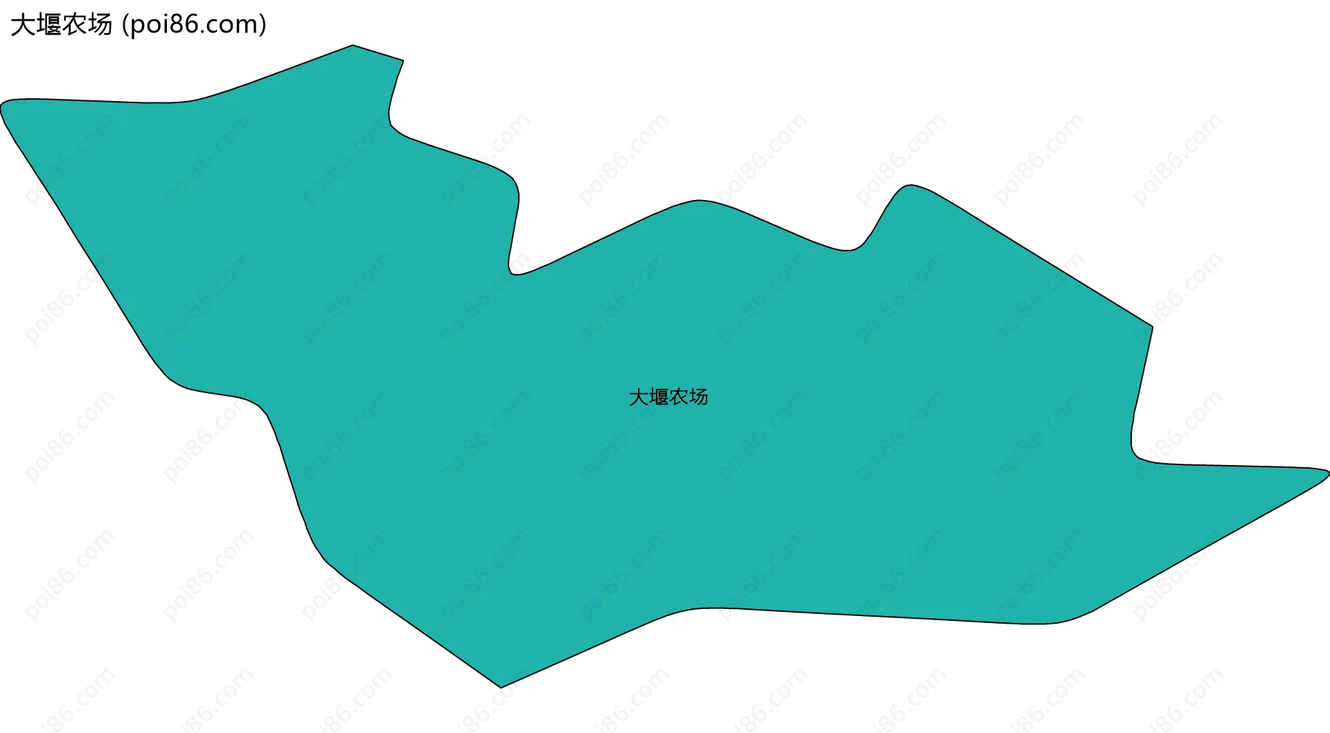 大堰农场边界地图