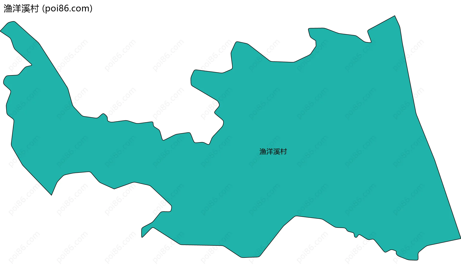 渔洋溪村边界地图