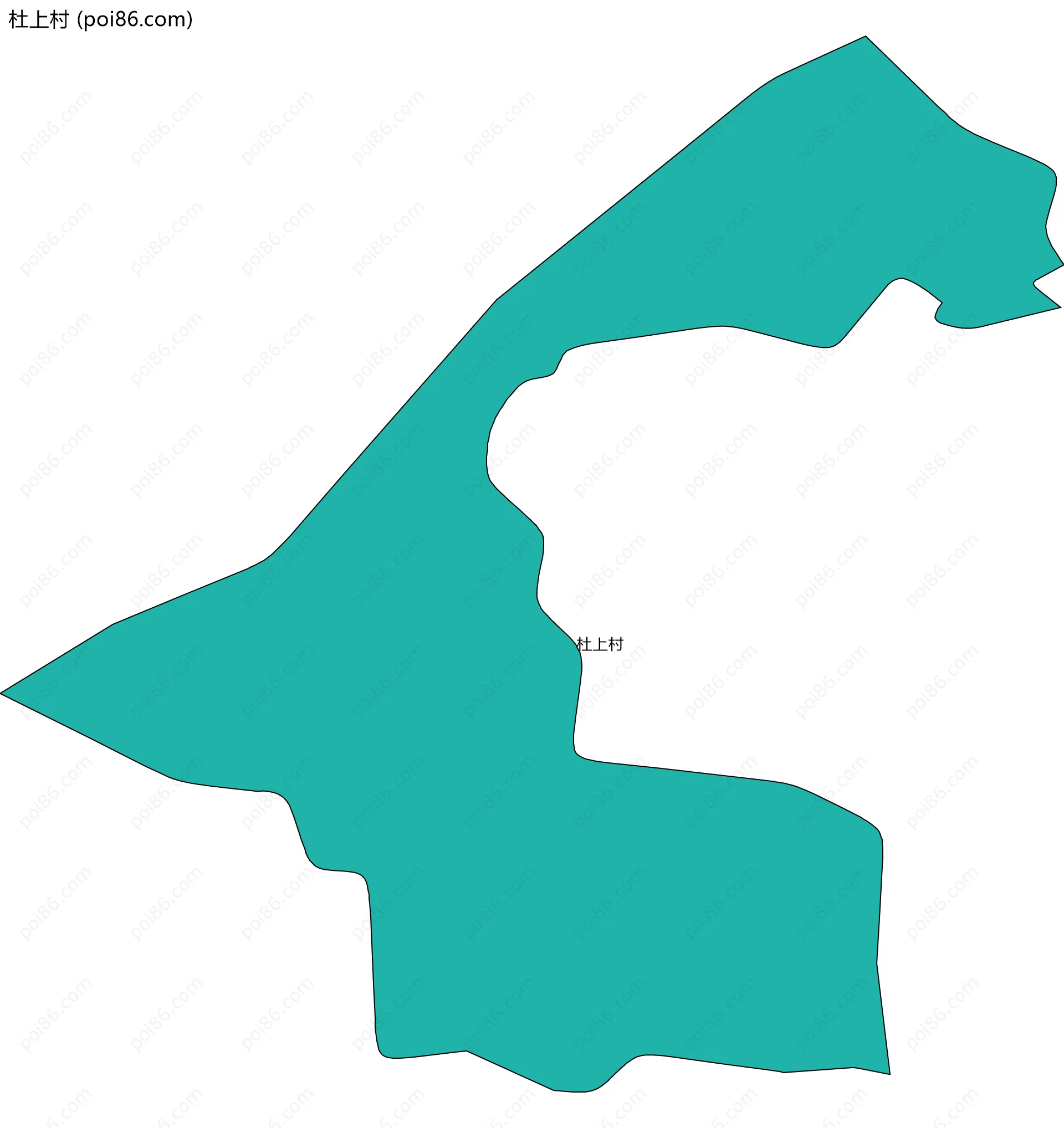 杜上村边界地图