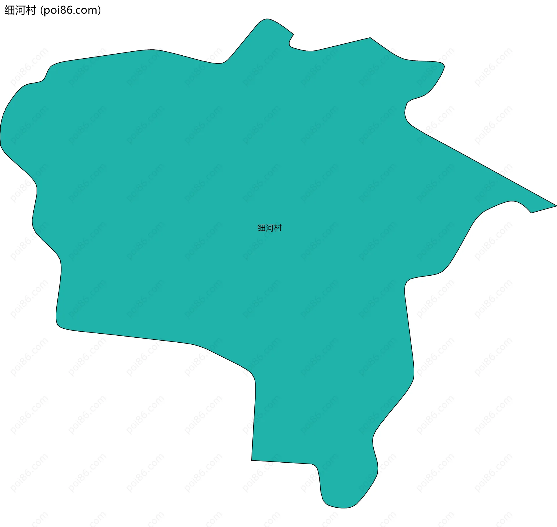 细河村边界地图