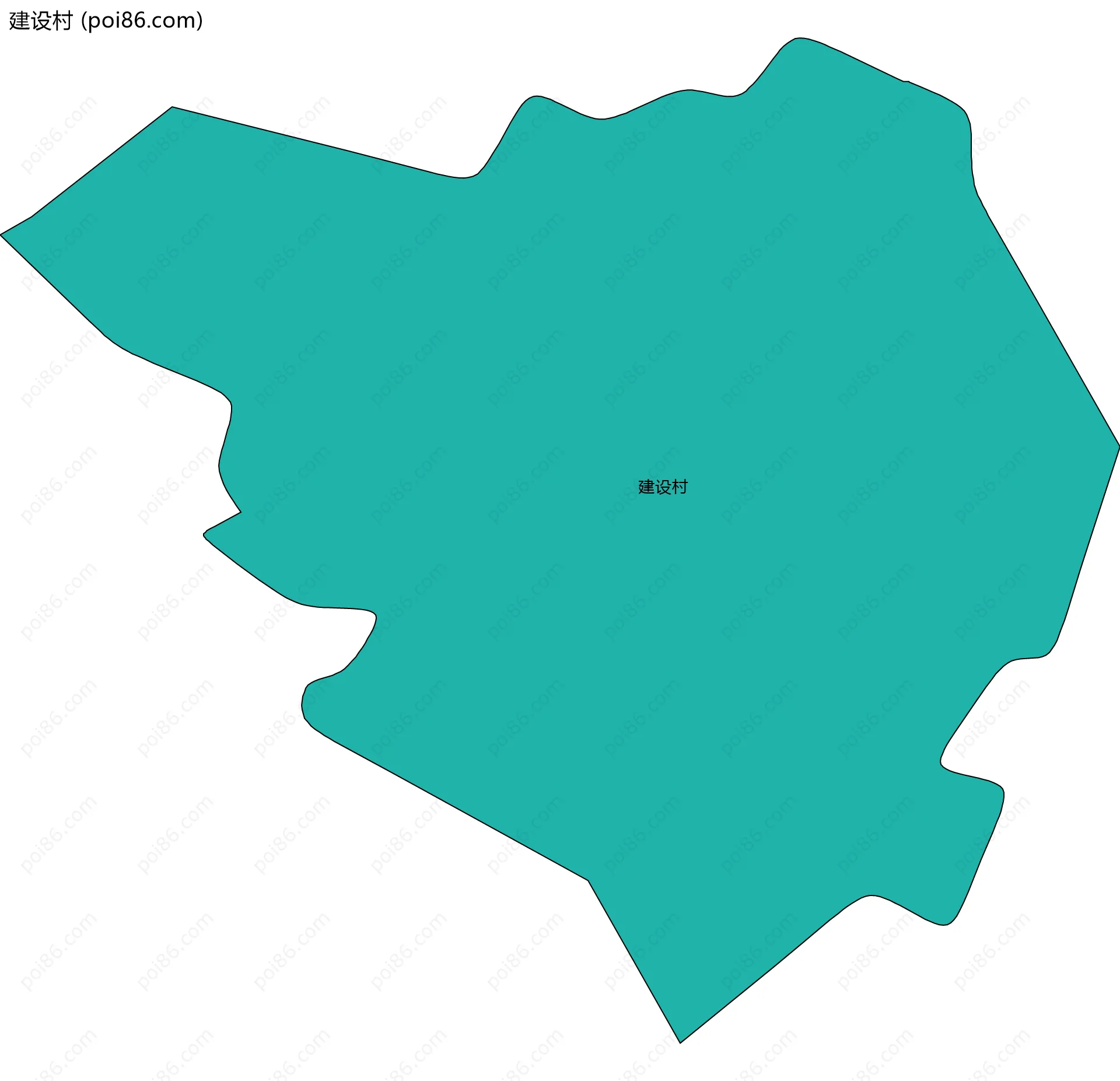 建设村边界地图