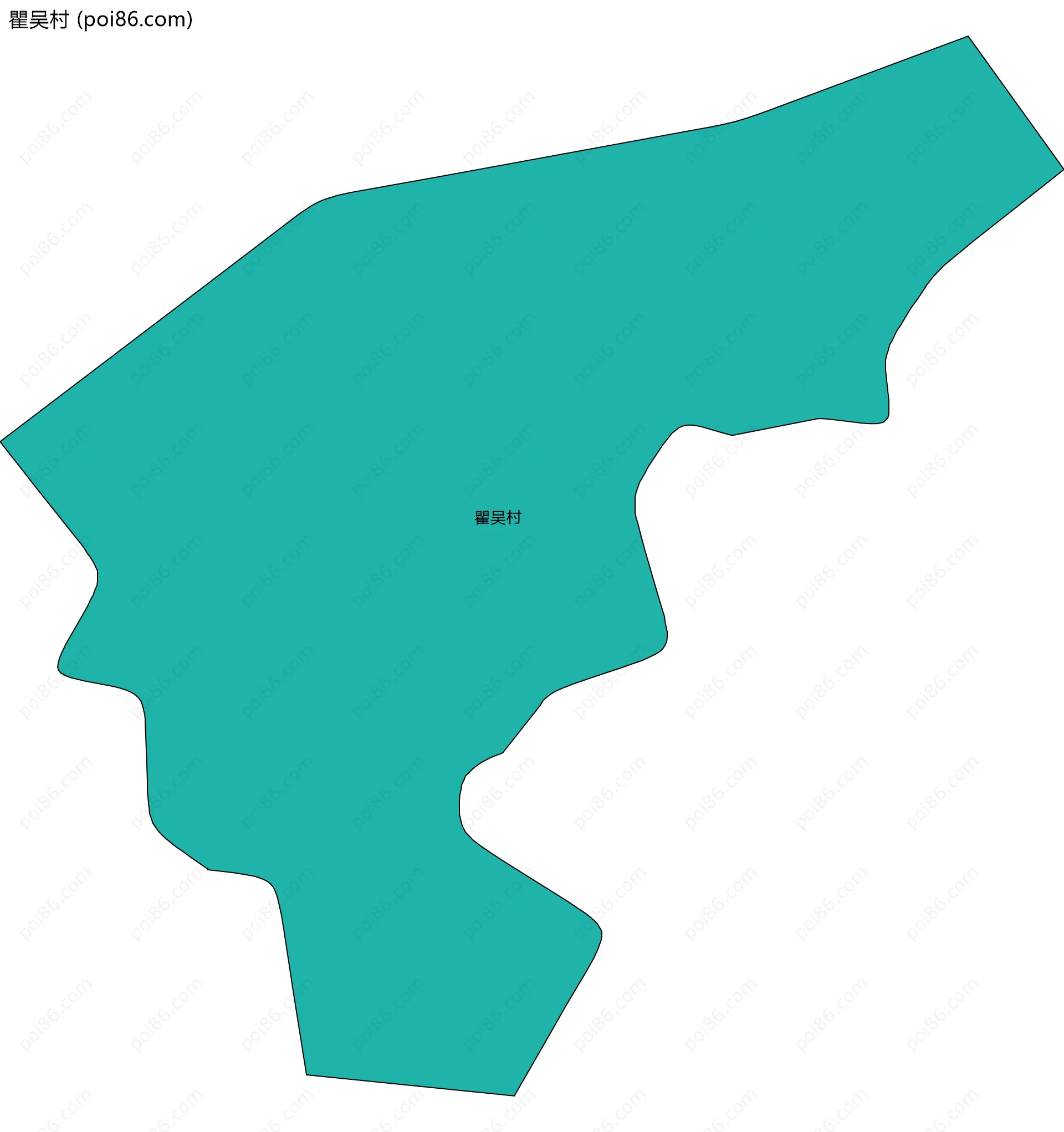 瞿吴村边界地图