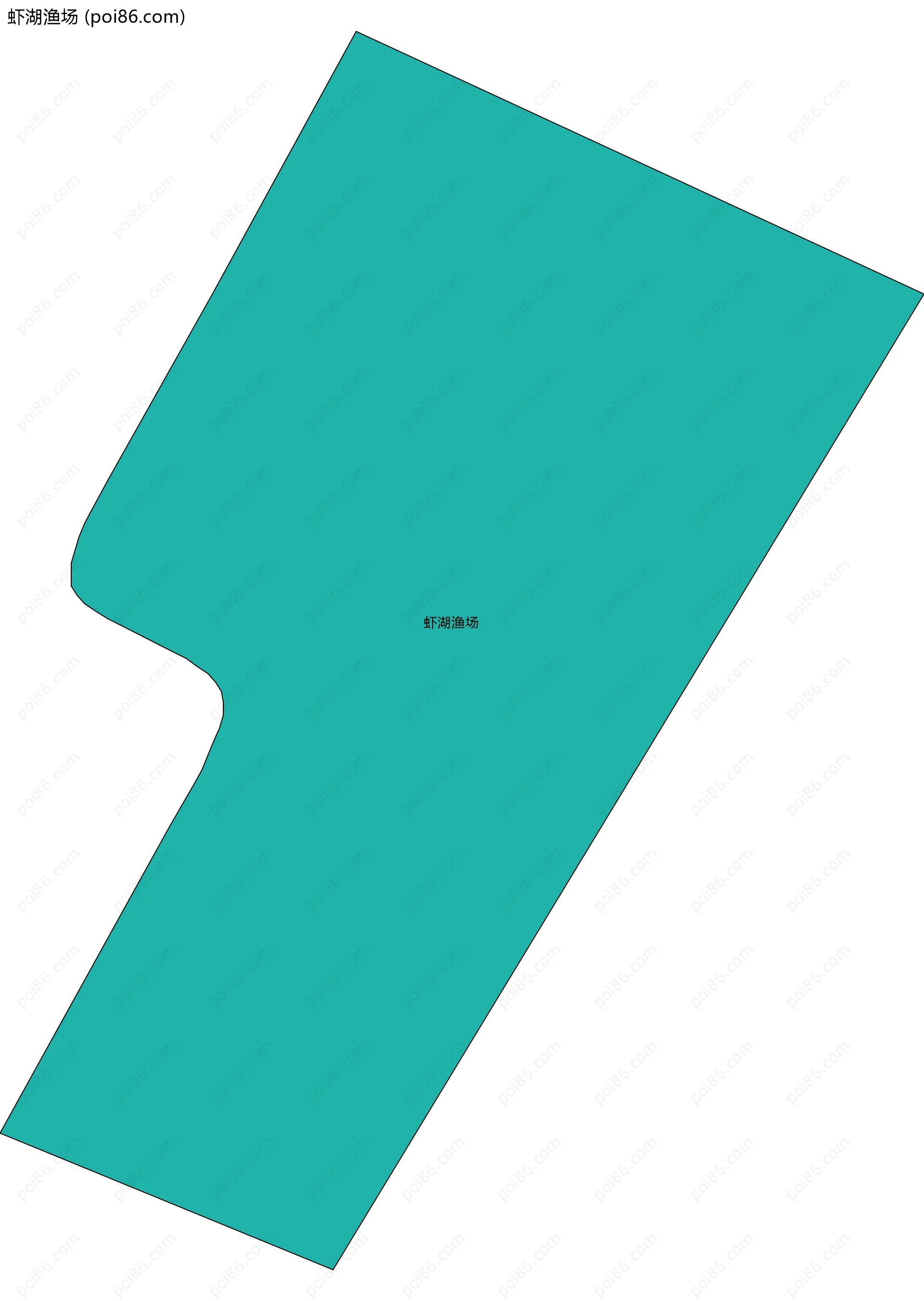 虾湖渔场边界地图