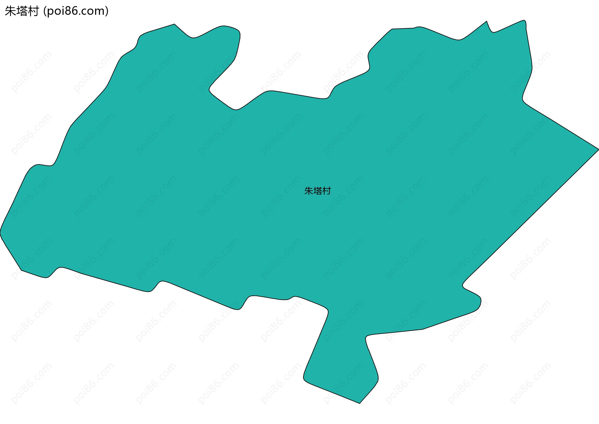 朱塔村边界地图