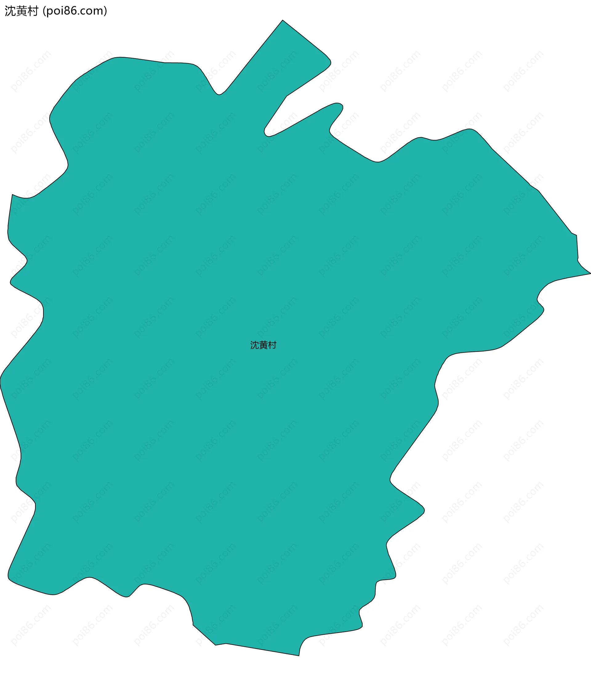 沈黄村边界地图