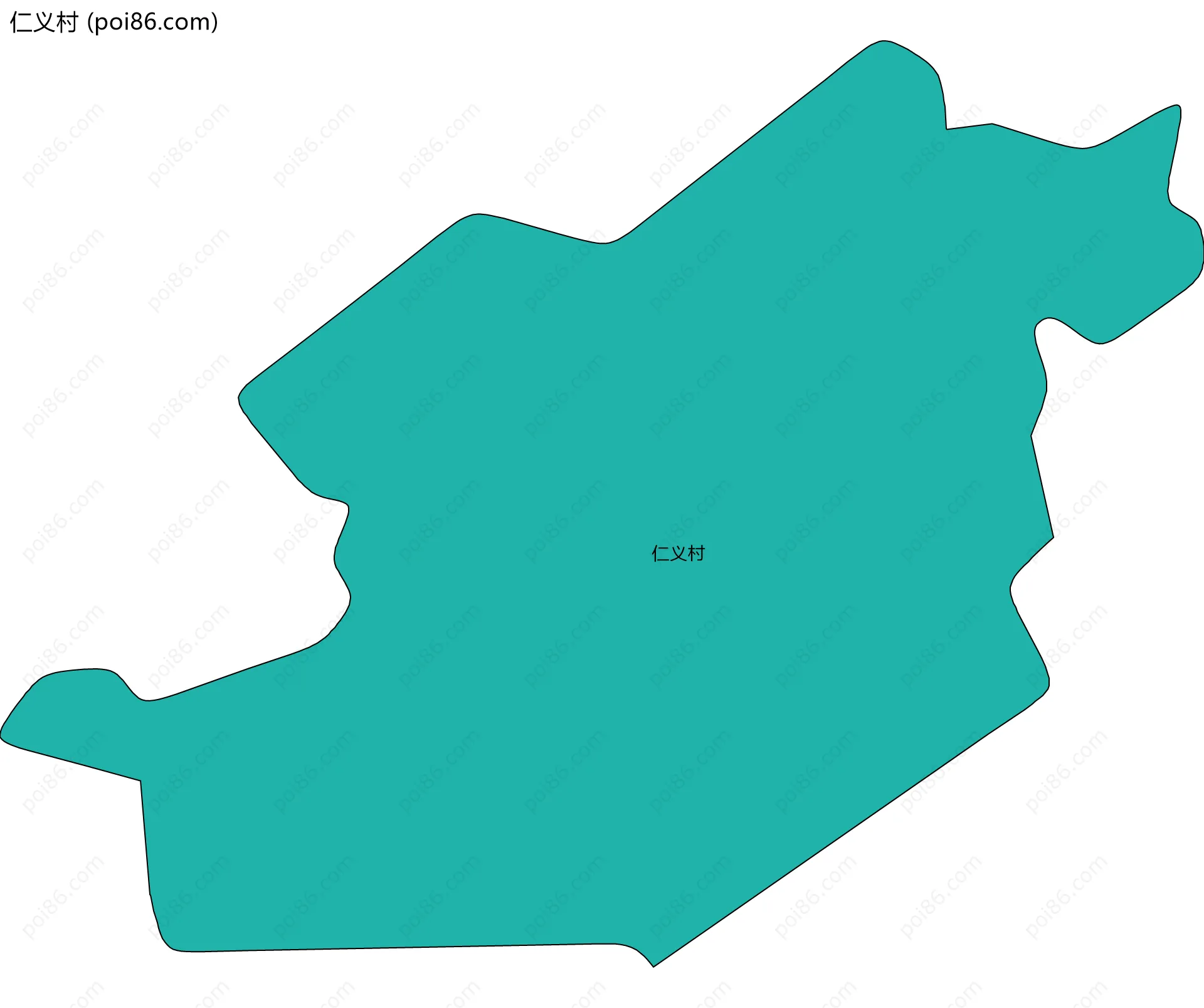 仁义村边界地图