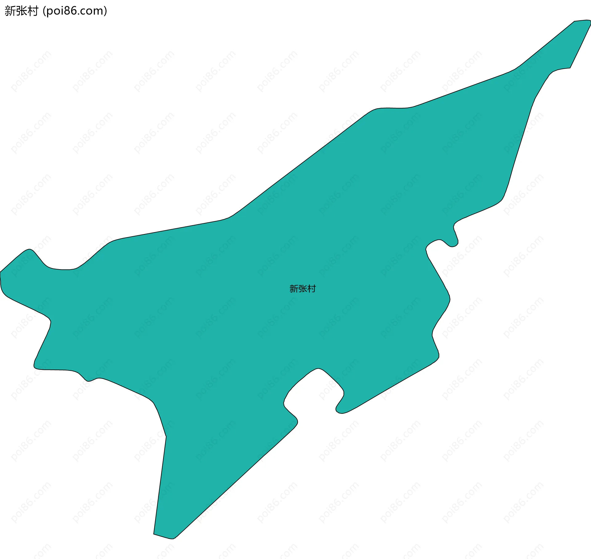 新张村边界地图