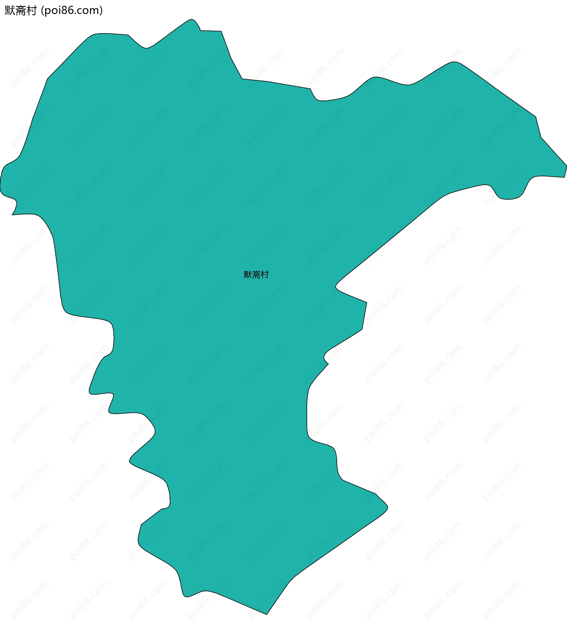 默斋村边界地图