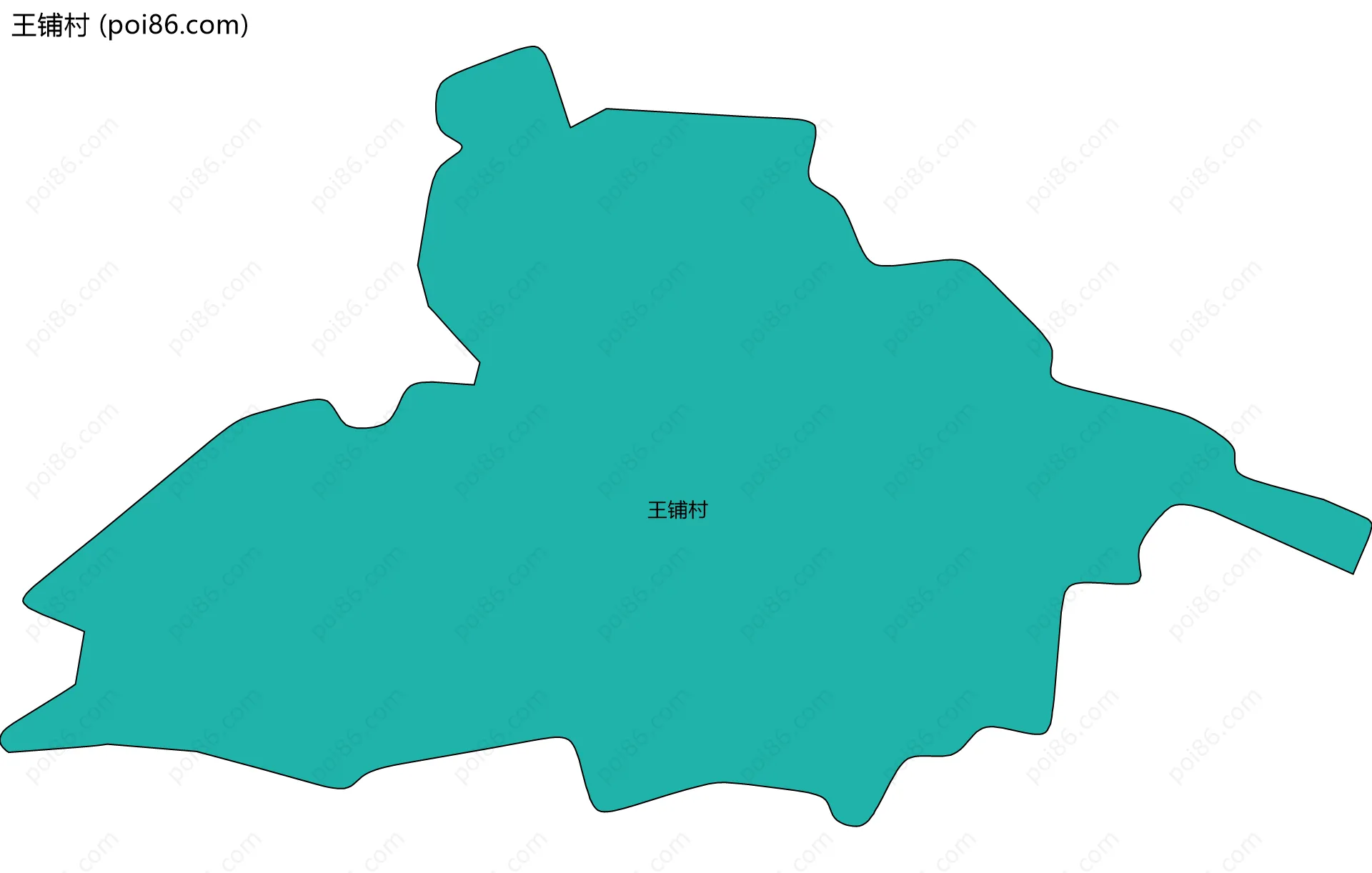 王铺村边界地图