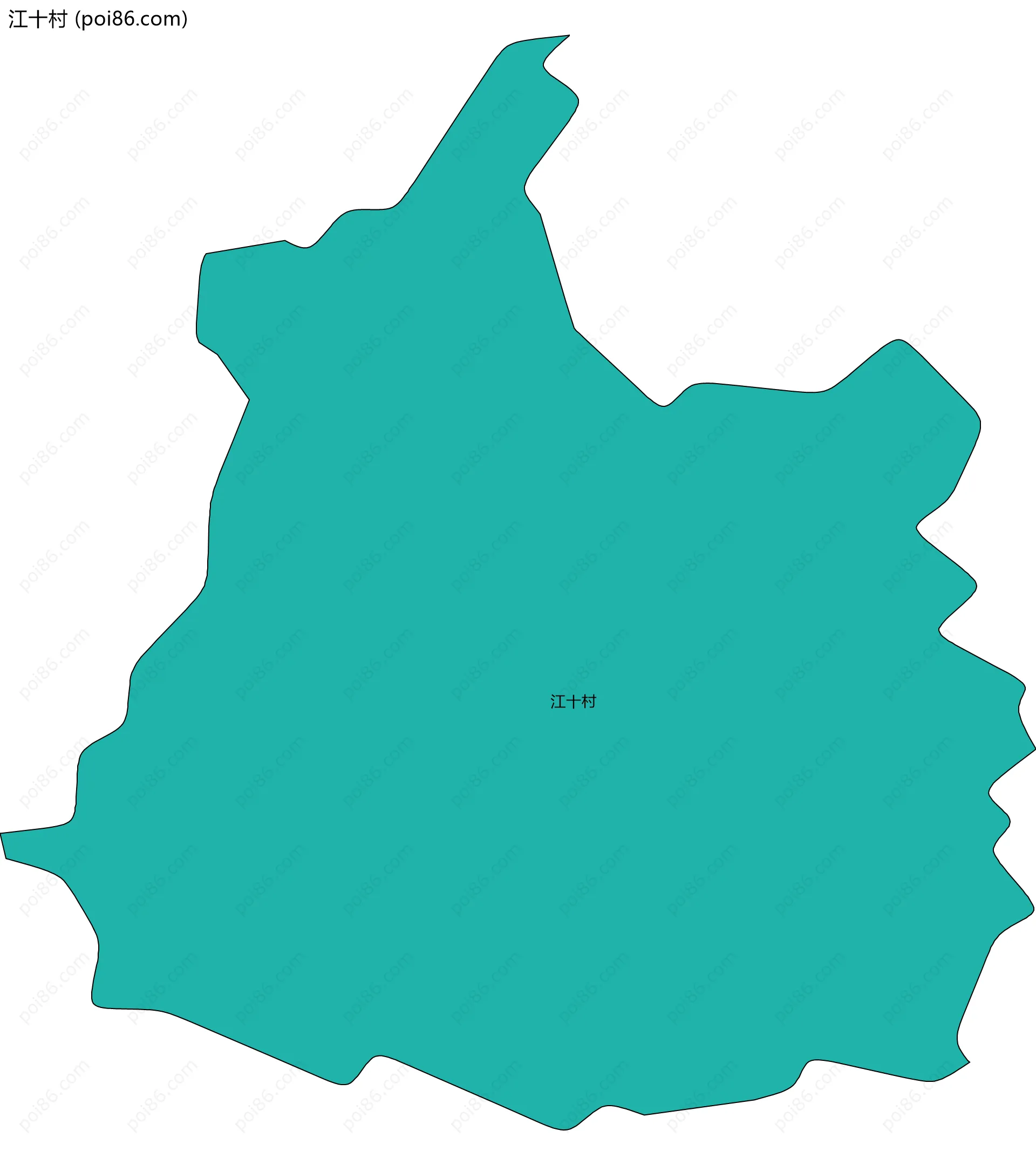 江十村边界地图