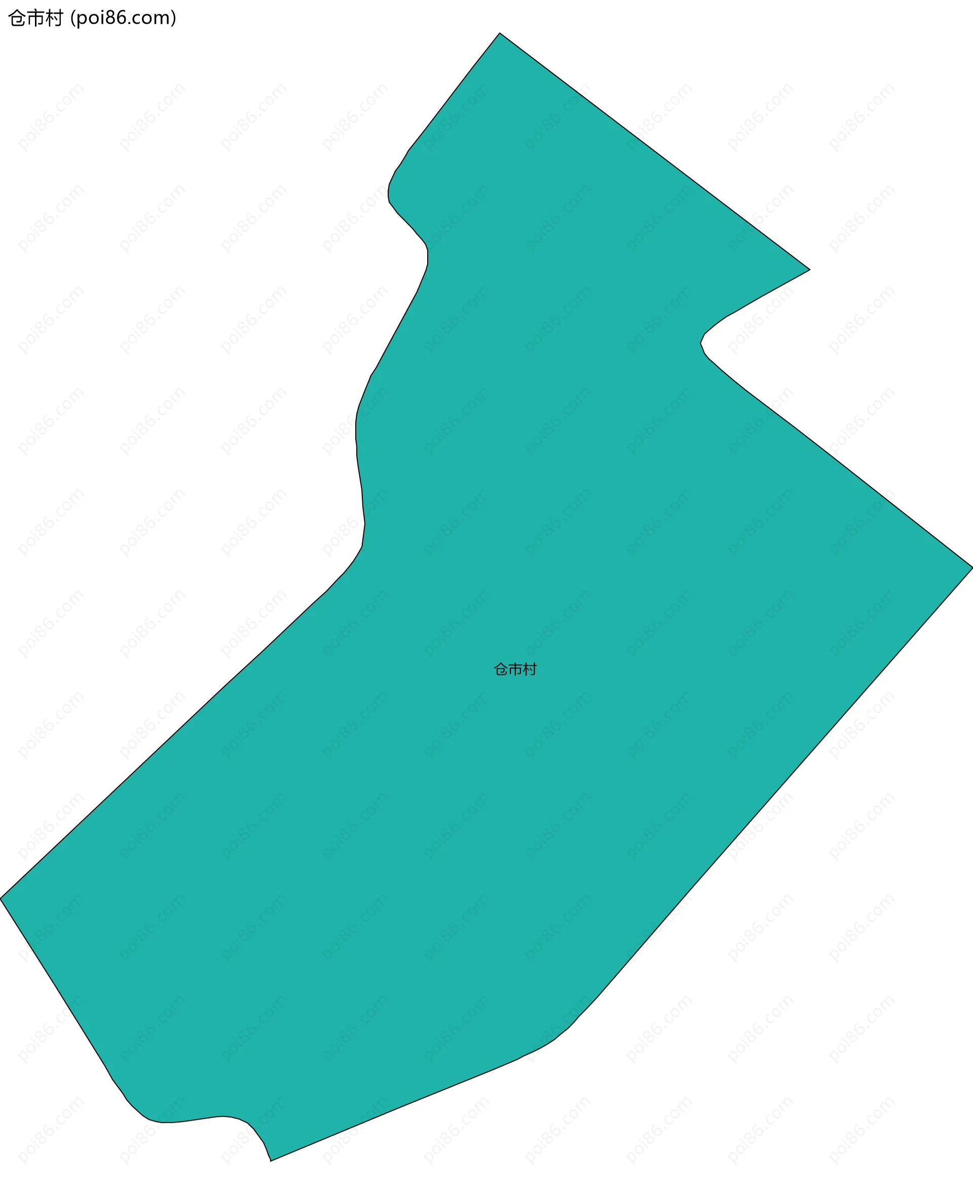 仓市村边界地图