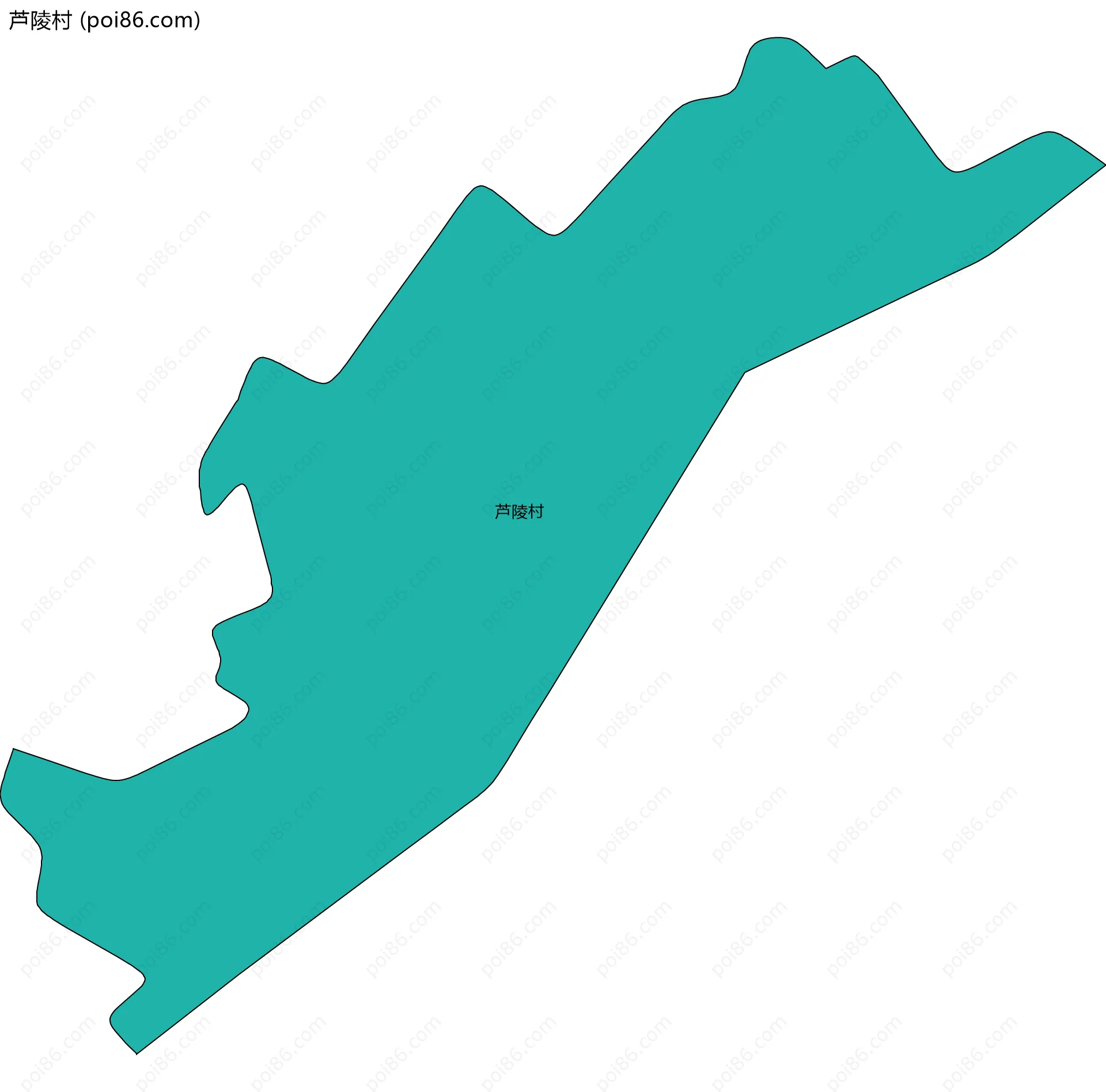 芦陵村边界地图