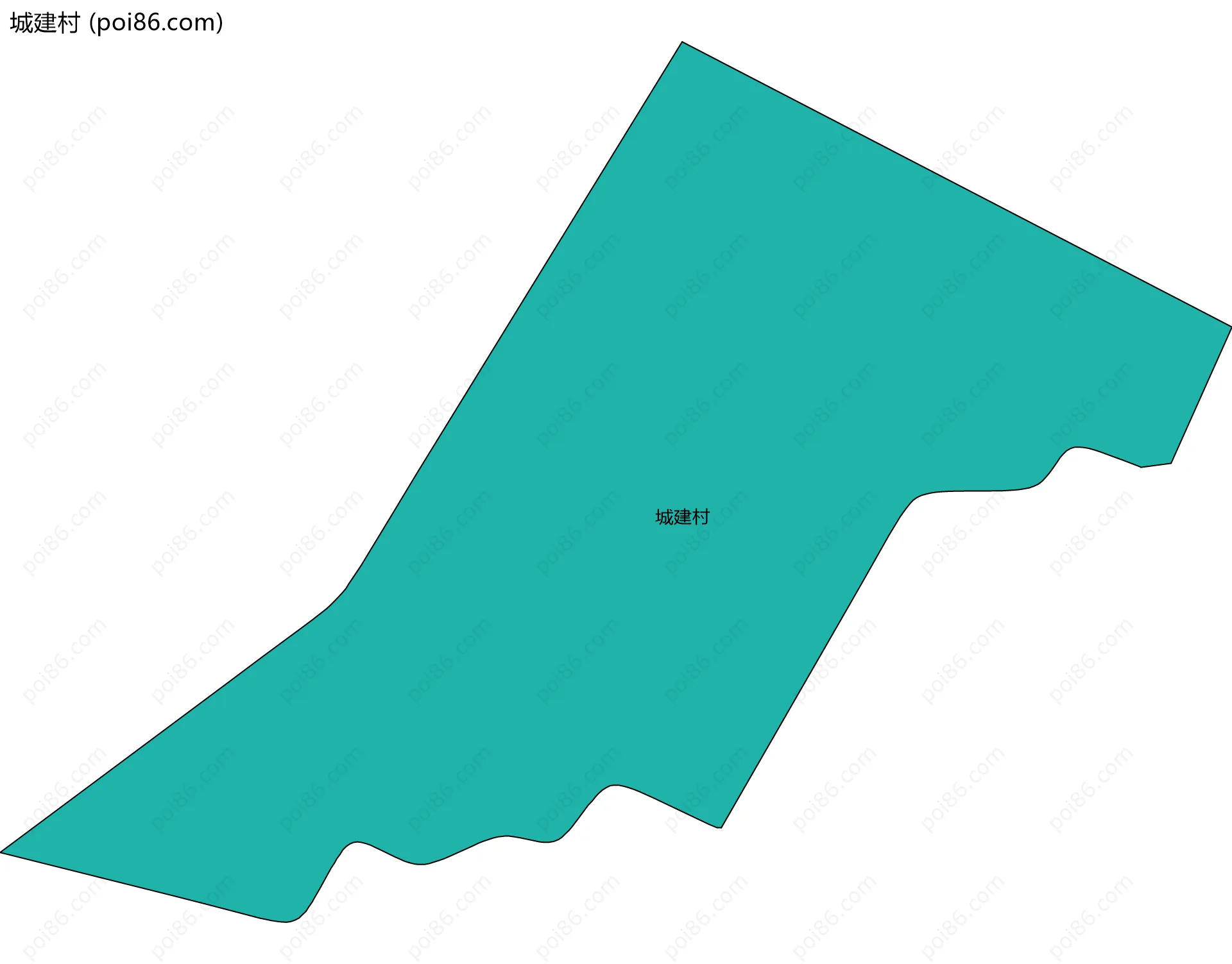 城建村边界地图