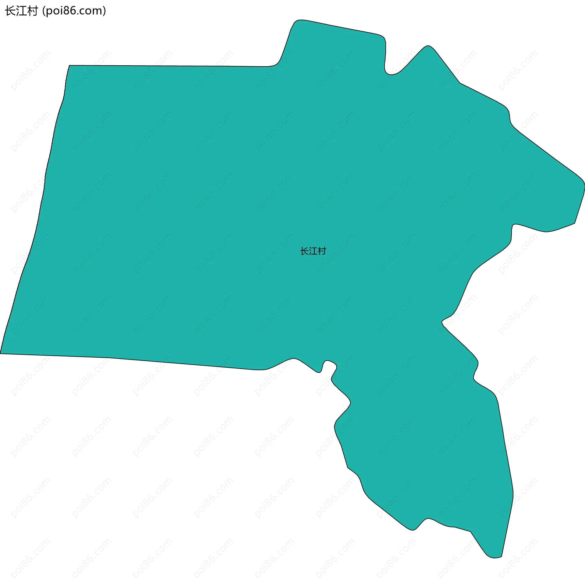 长江村边界地图
