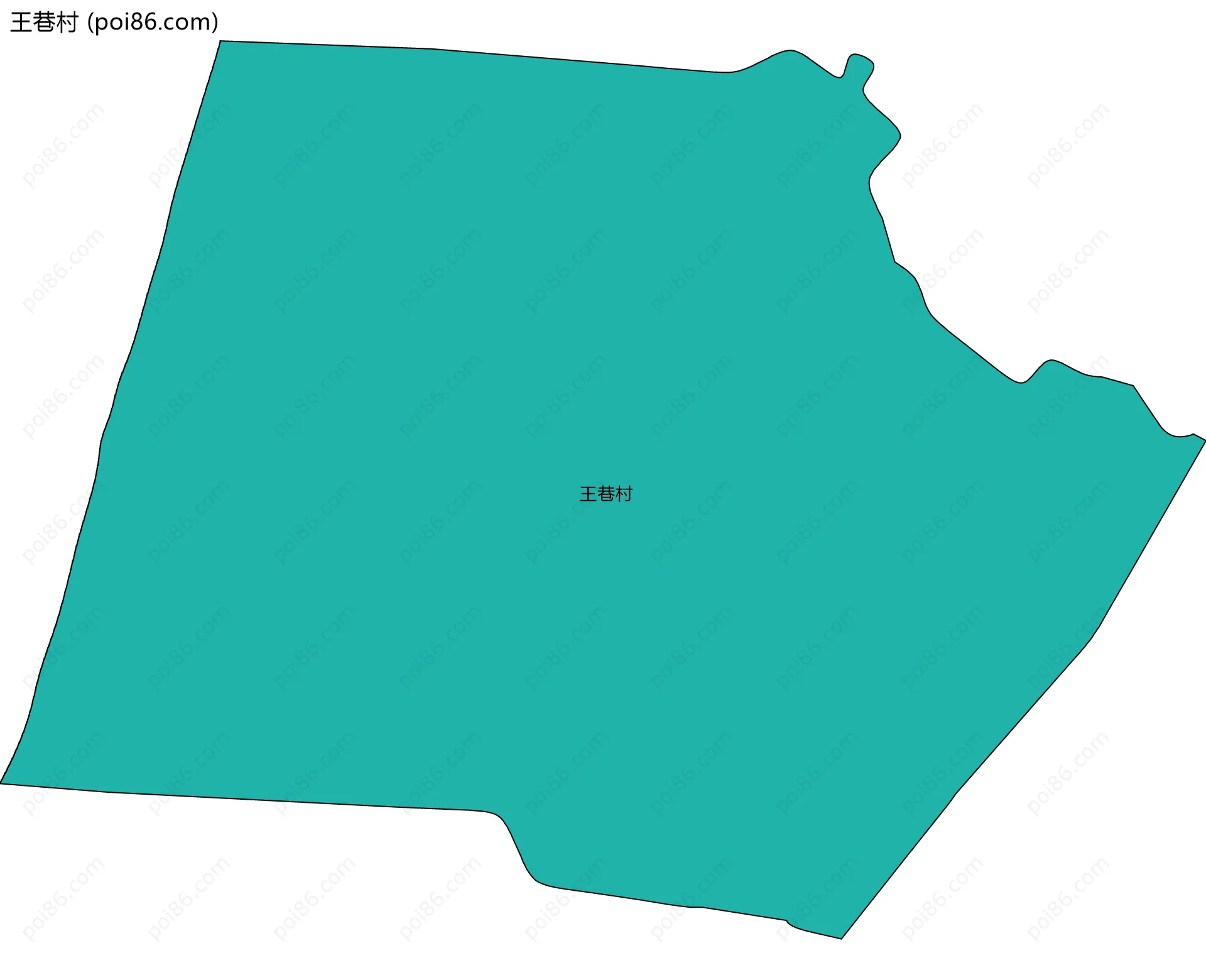 王巷村边界地图