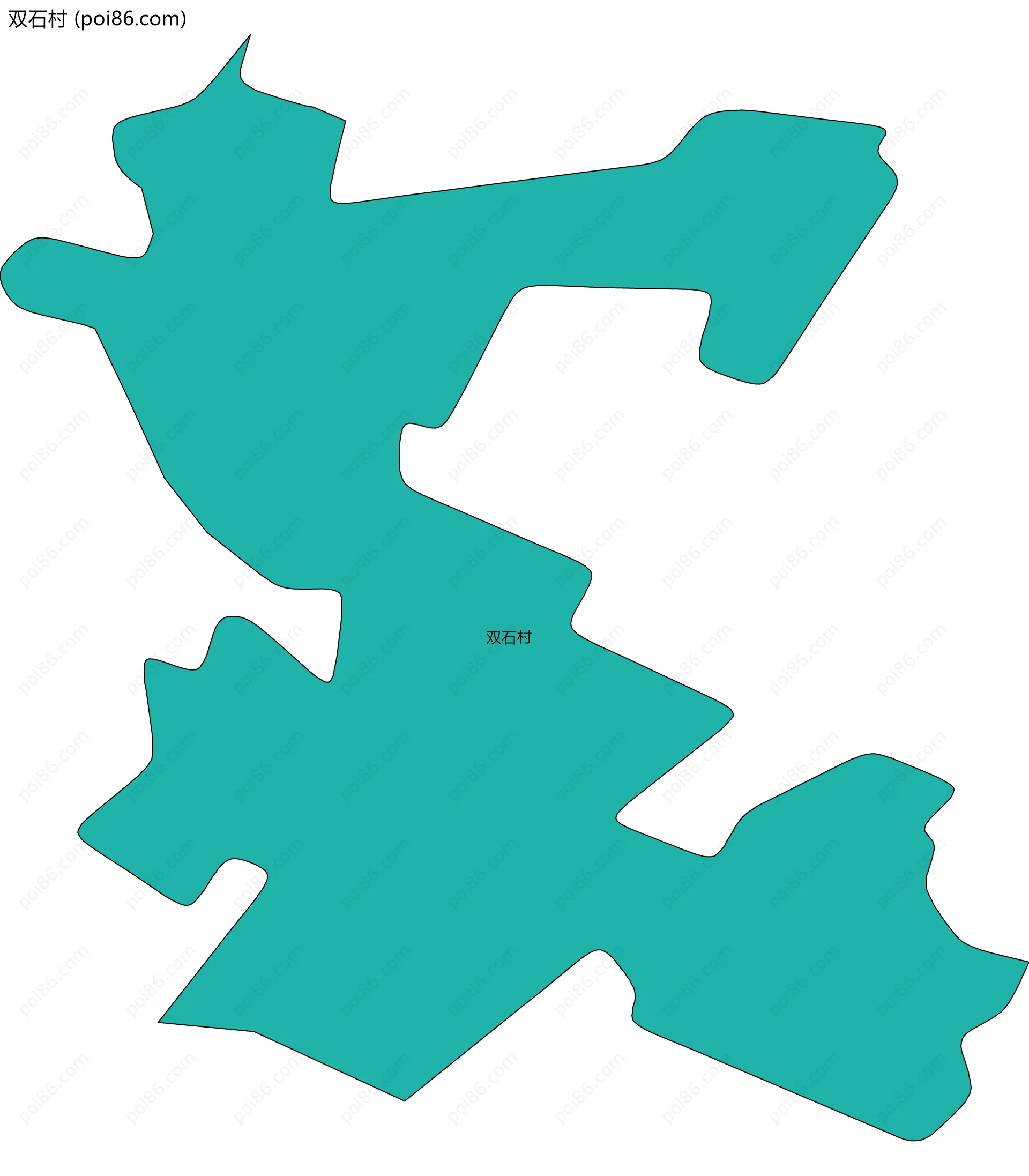 双石村边界地图