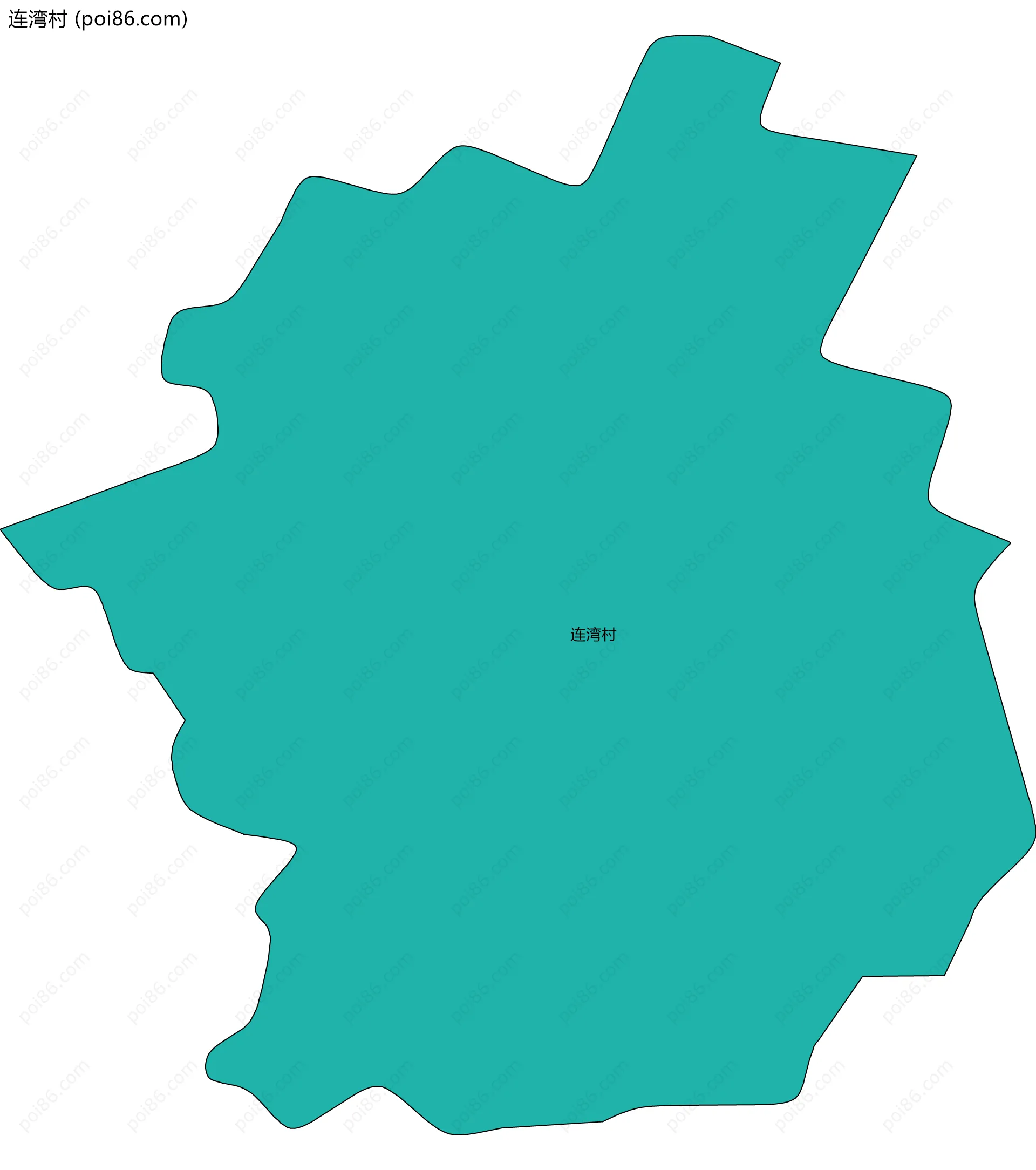 连湾村边界地图