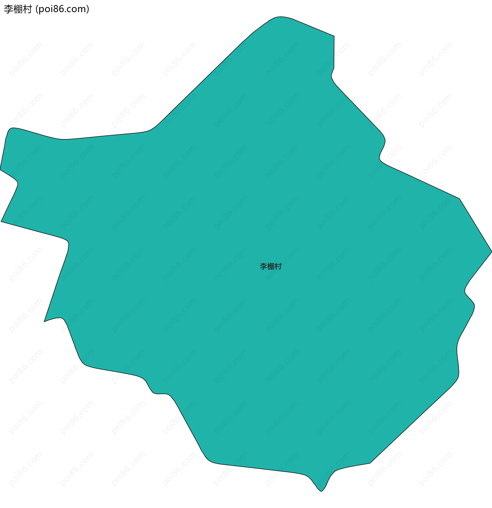 李棚村边界地图