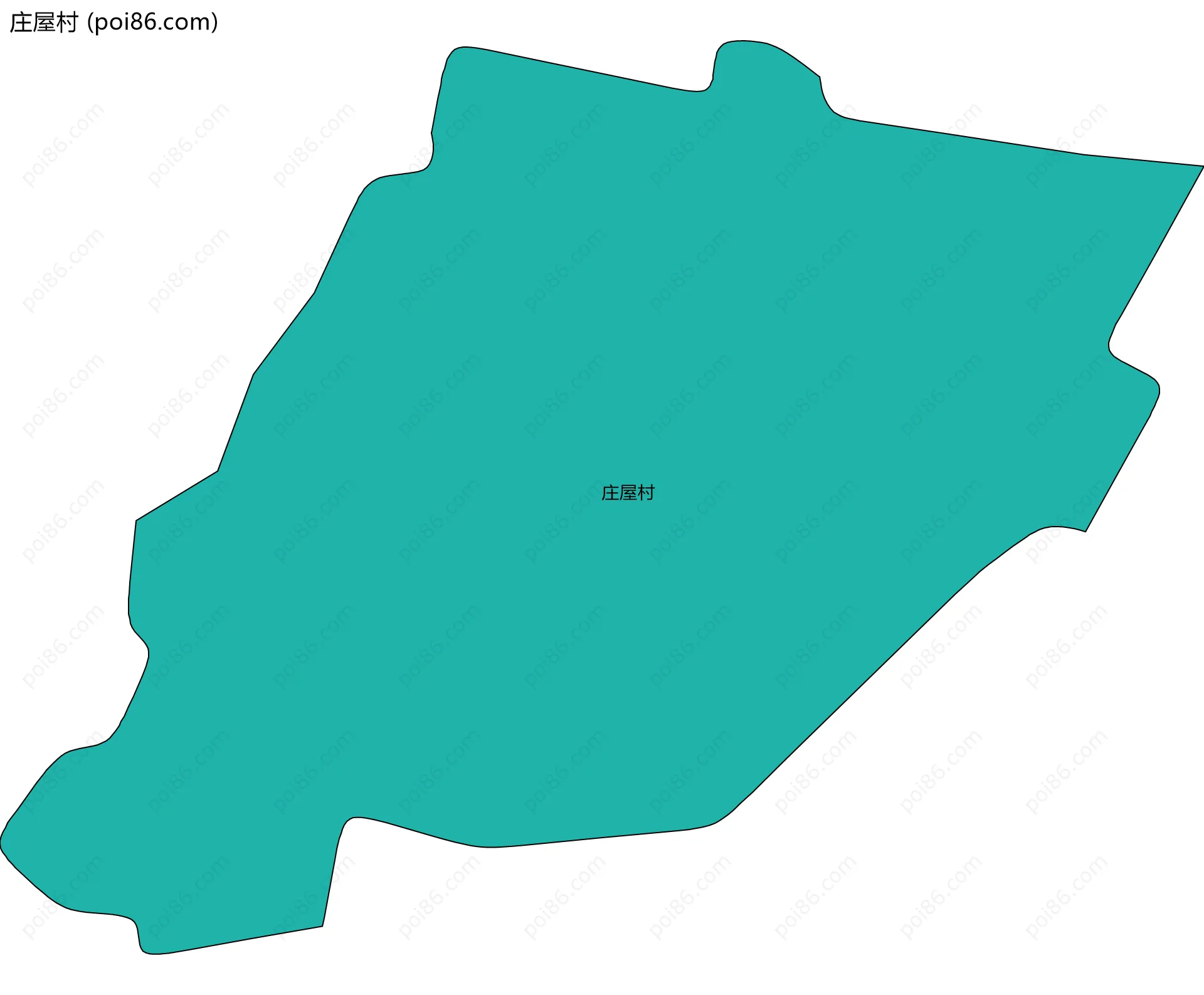 庄屋村边界地图