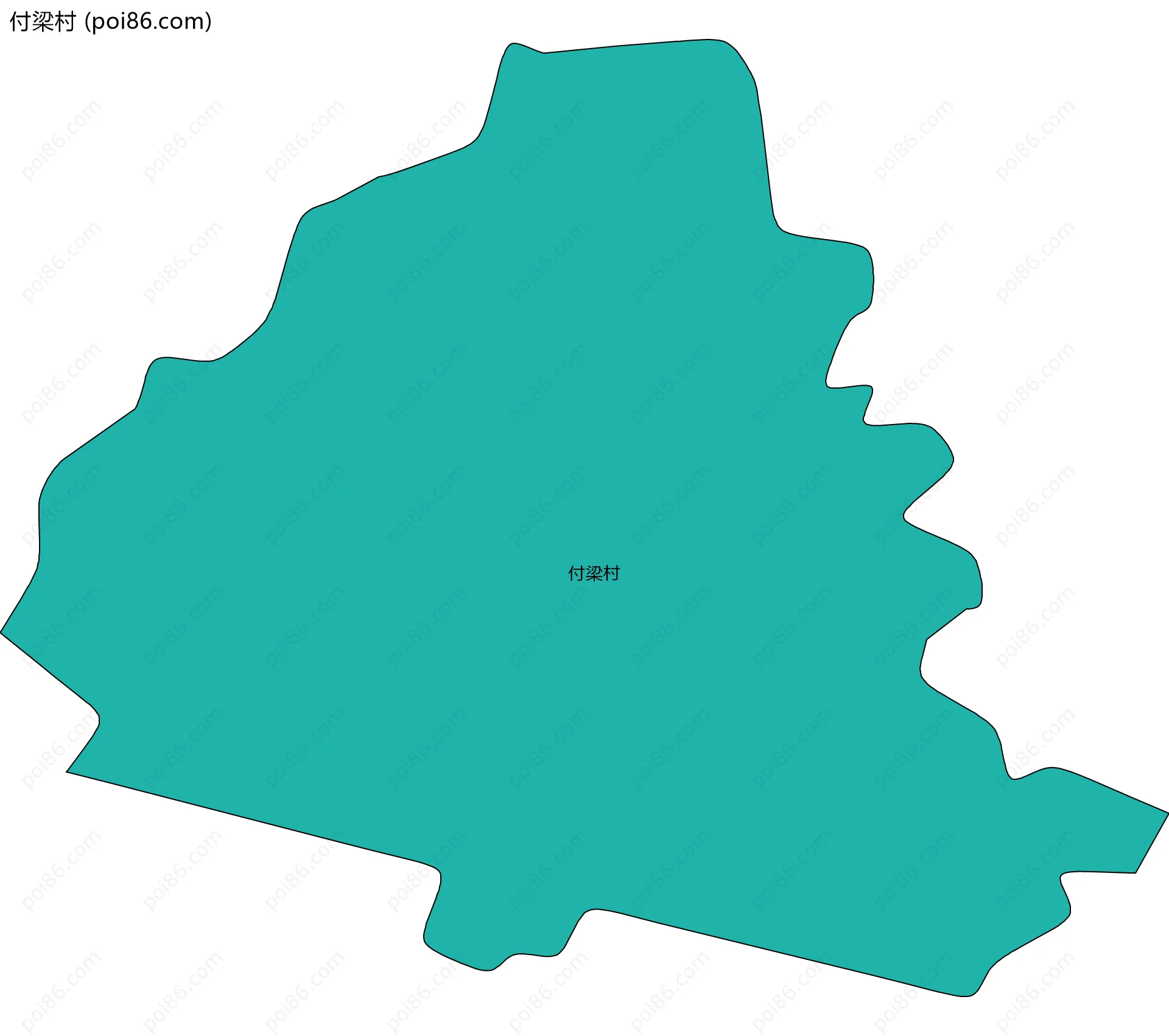 付梁村边界地图