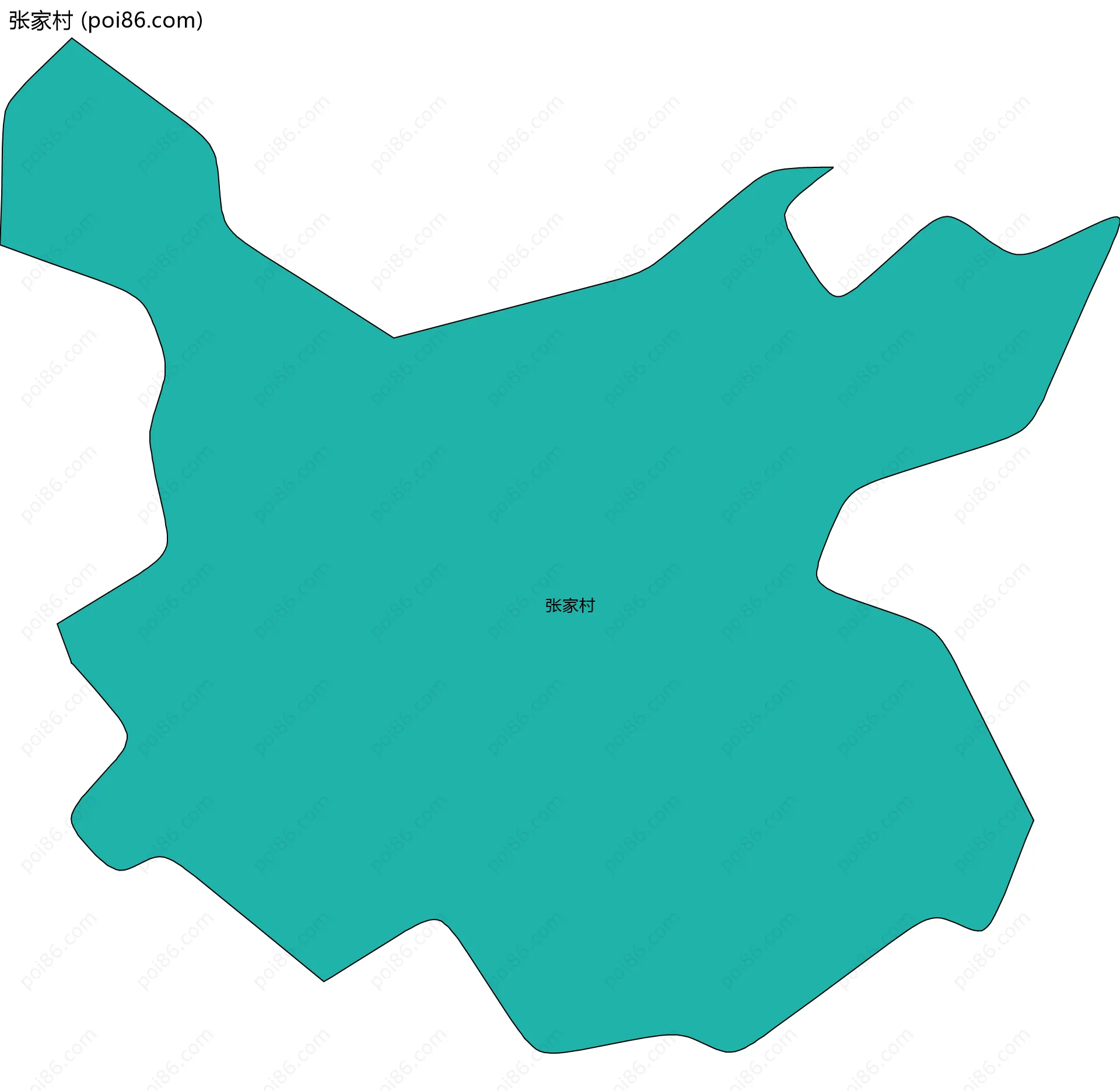 张家村边界地图