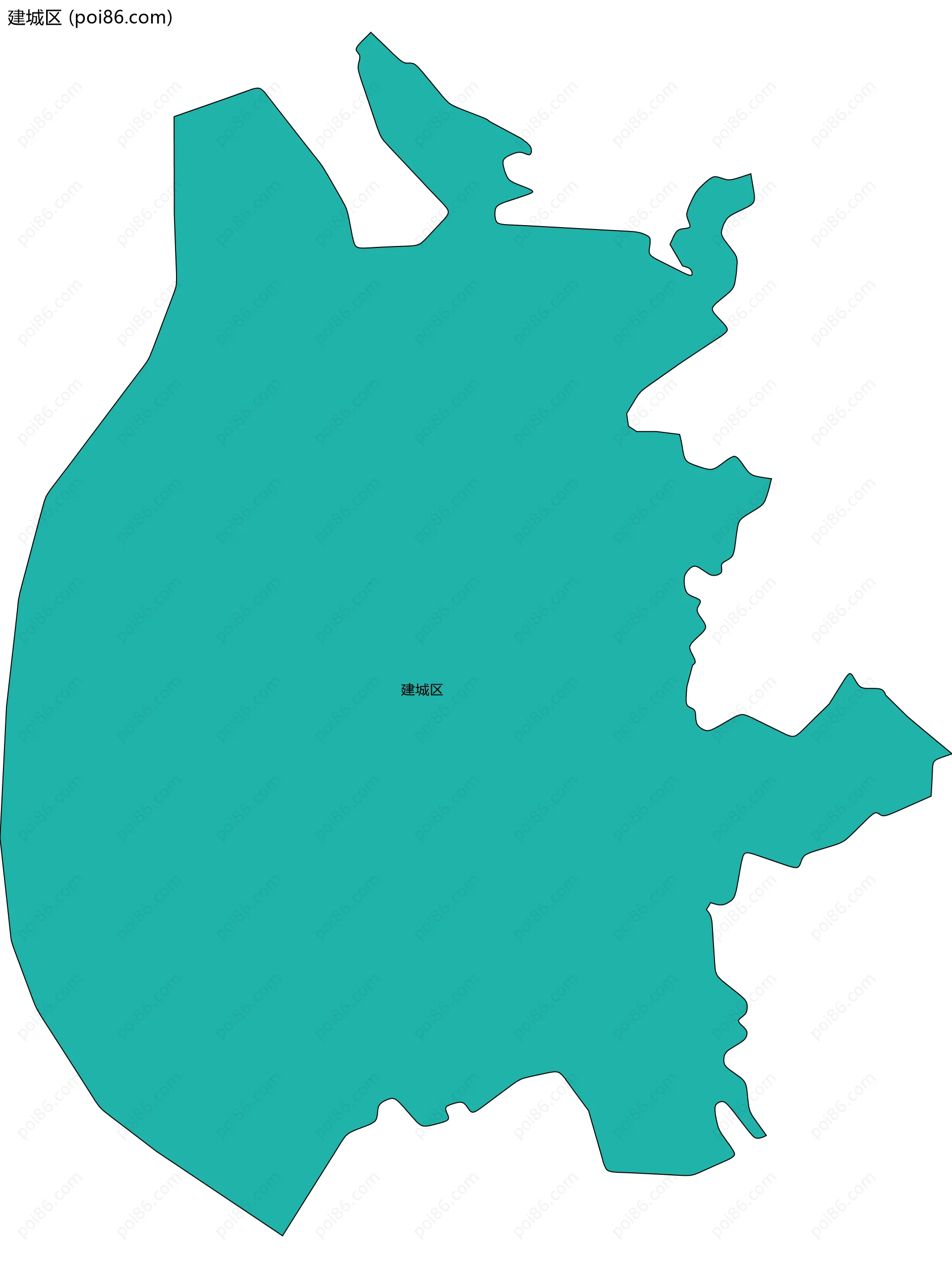 建城区边界地图