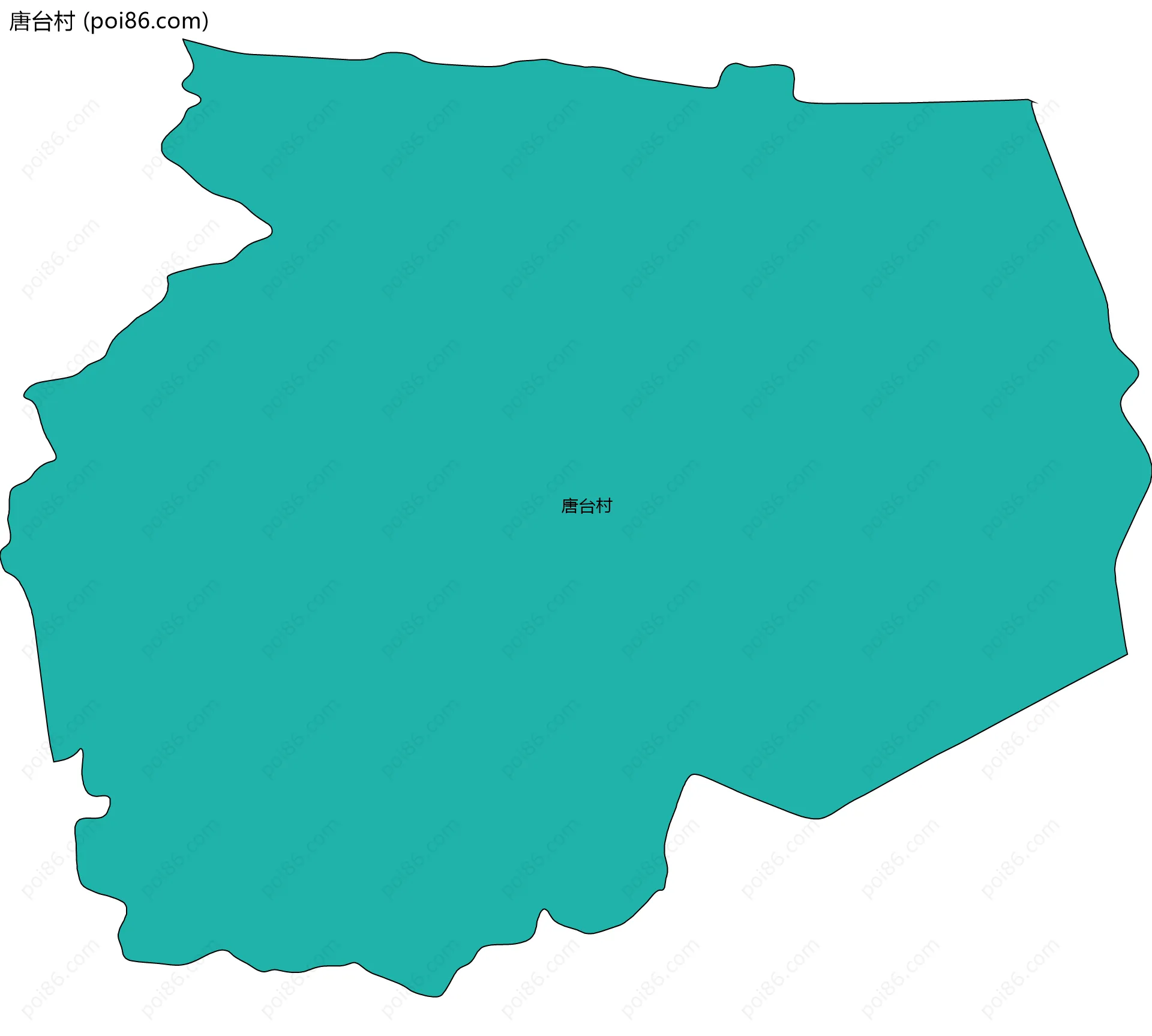 唐台村边界地图