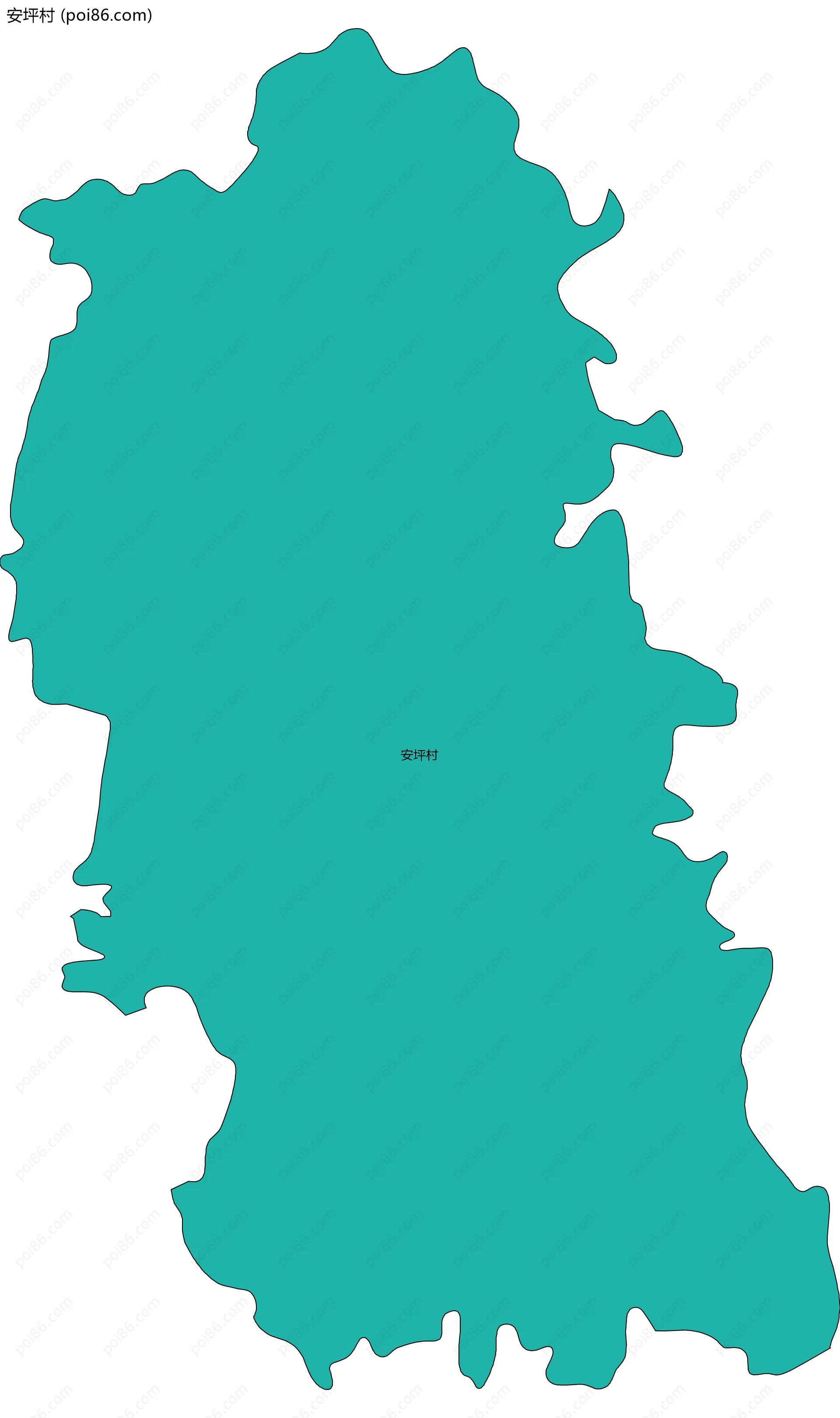 安坪村边界地图