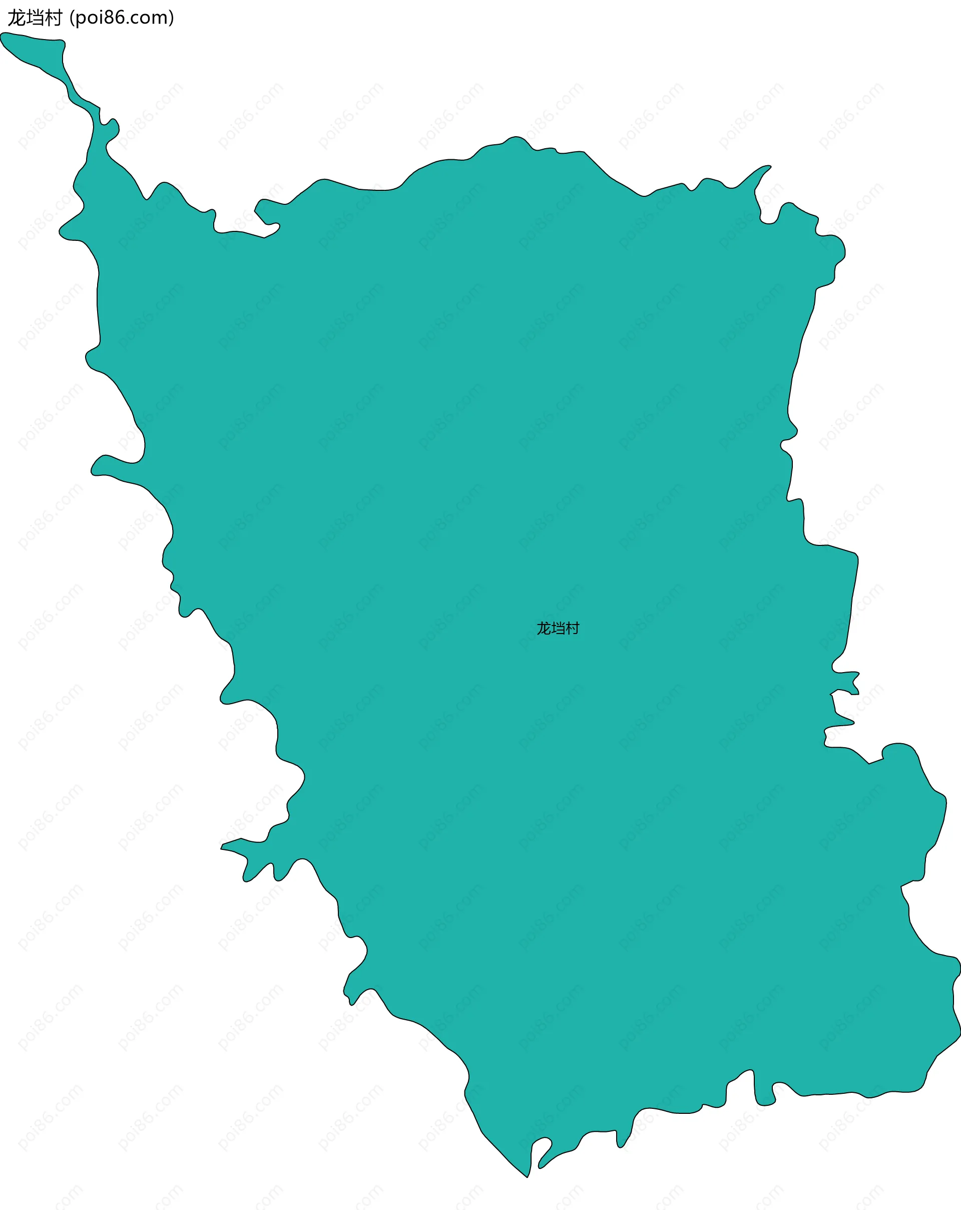 龙垱村边界地图