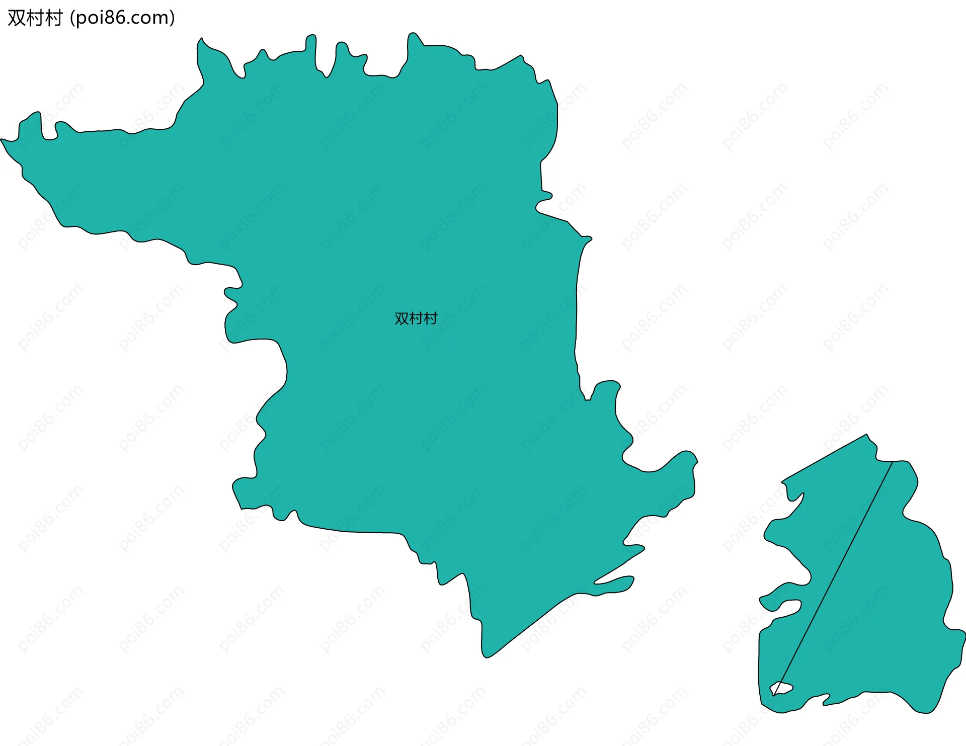 双村村边界地图