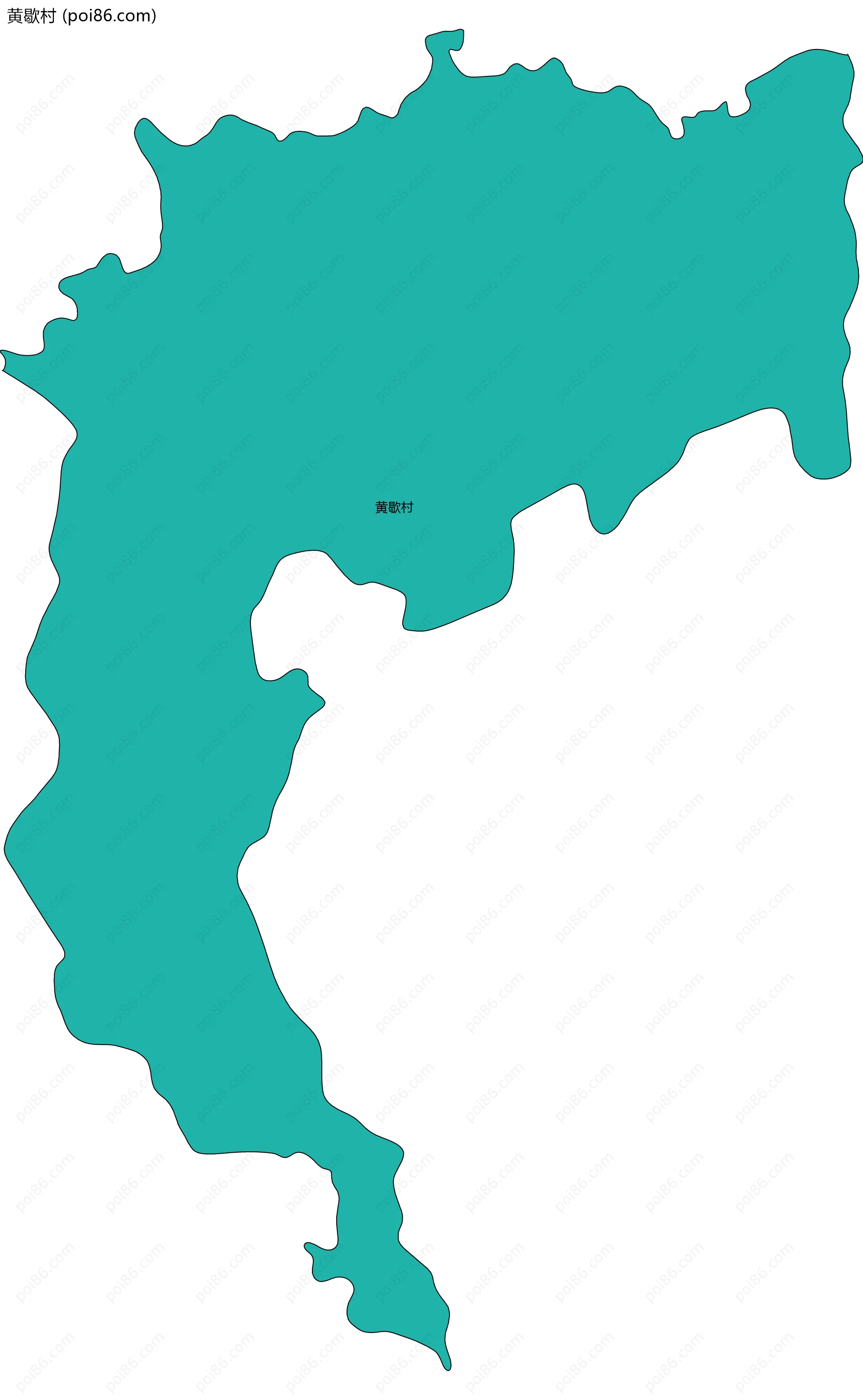 黄歇村边界地图