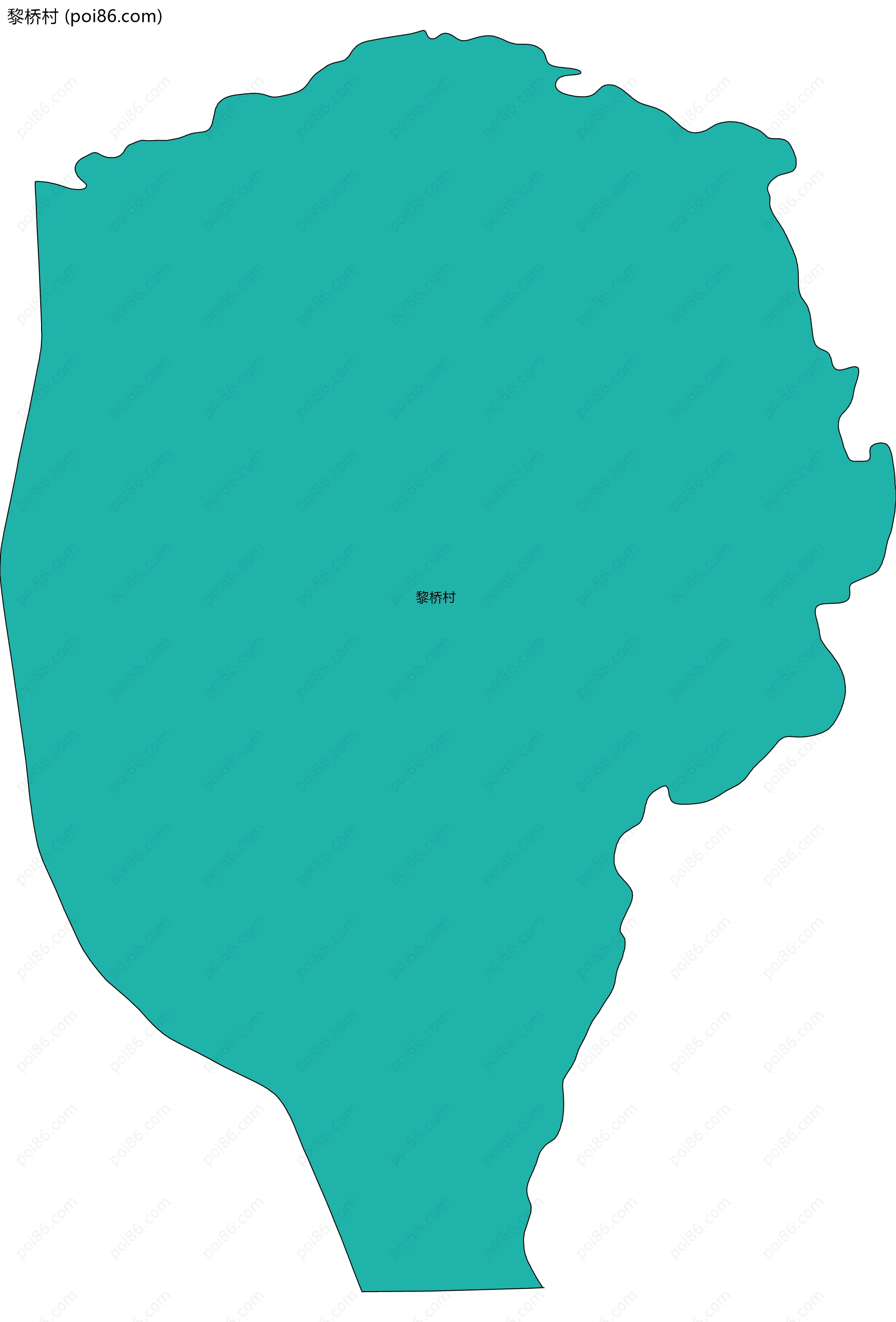 黎桥村边界地图