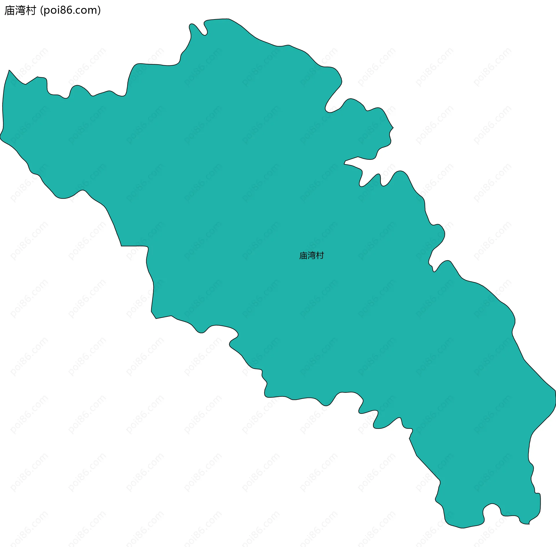 庙湾村边界地图