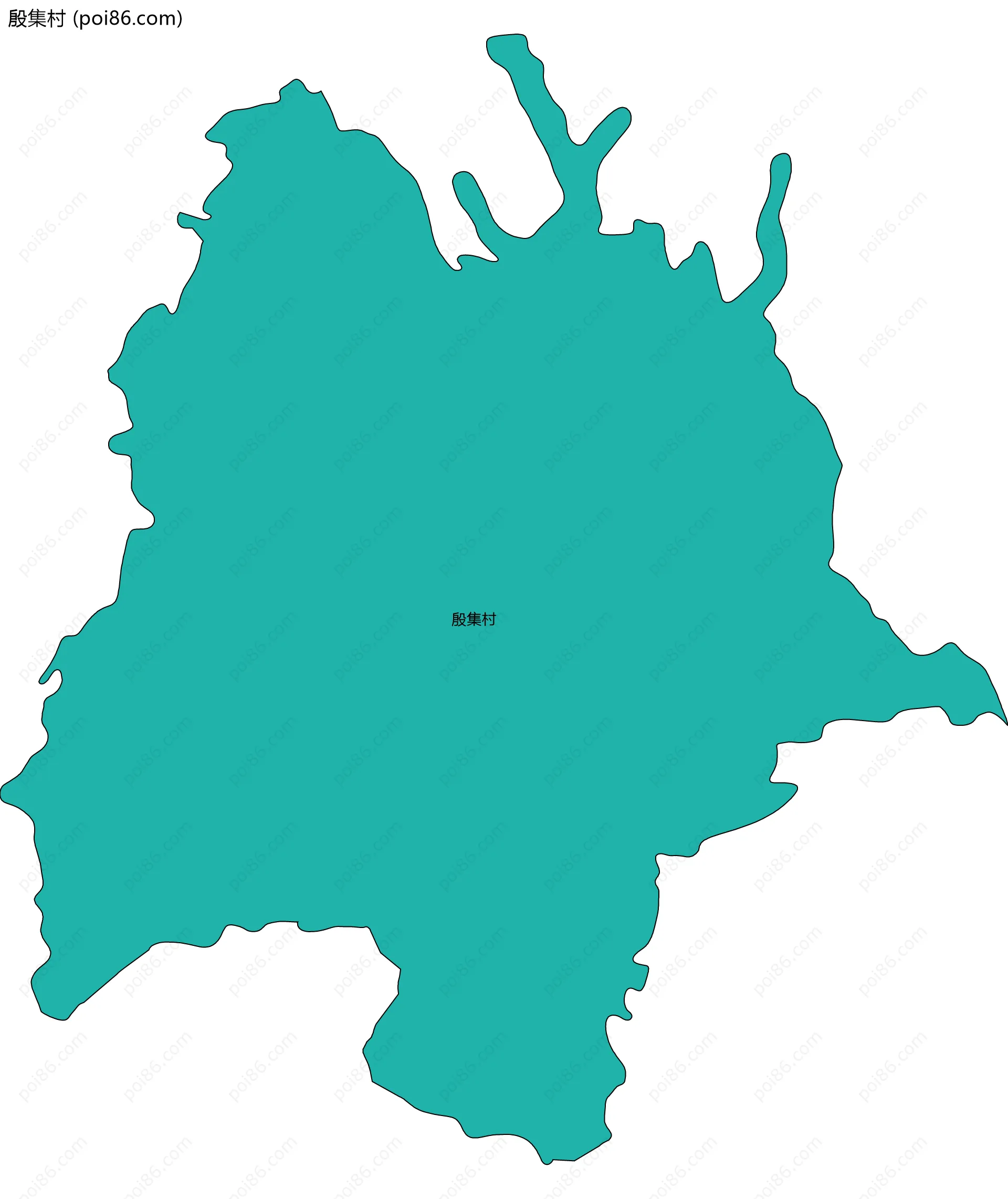 殷集村边界地图