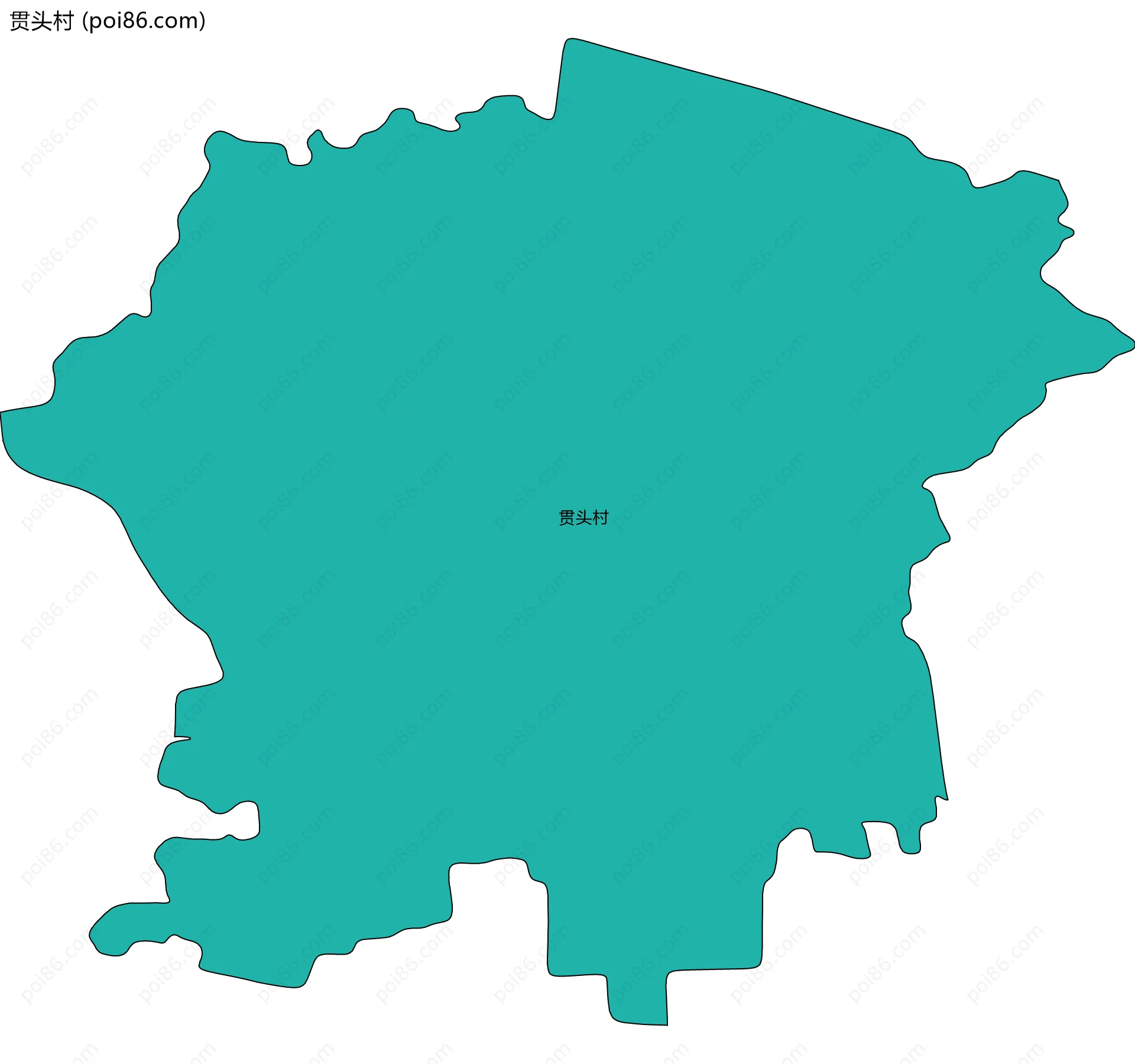 贯头村边界地图