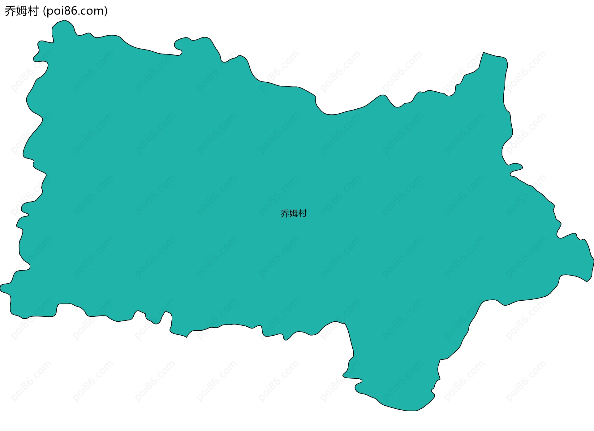 乔姆村边界地图