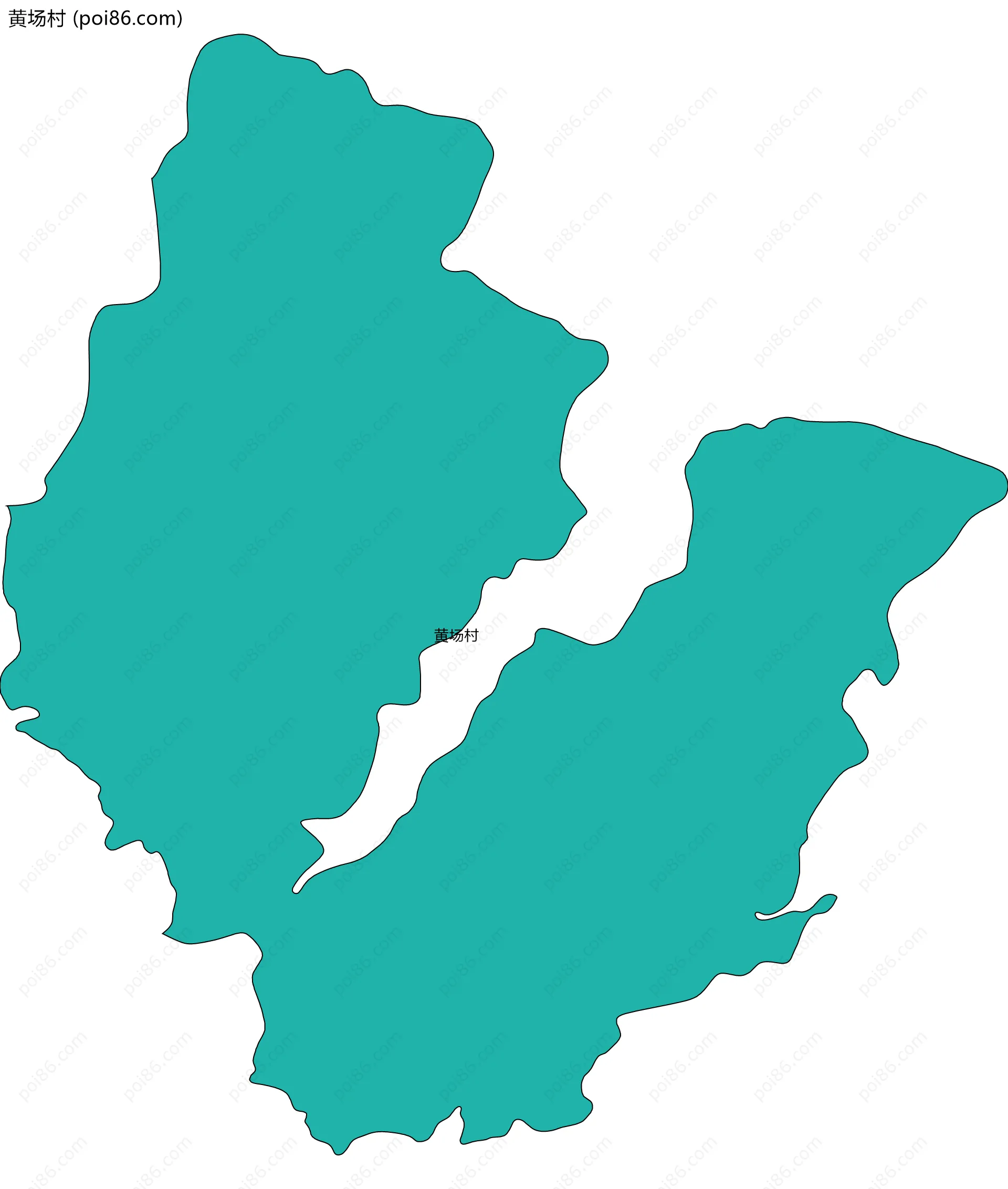 黄场村边界地图