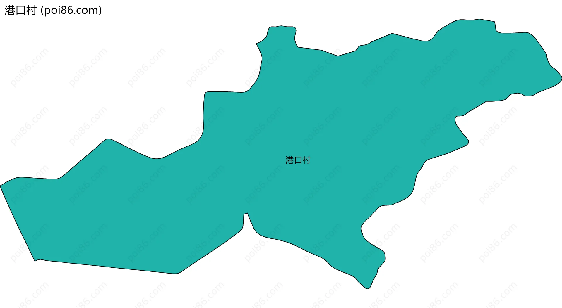 港口村边界地图